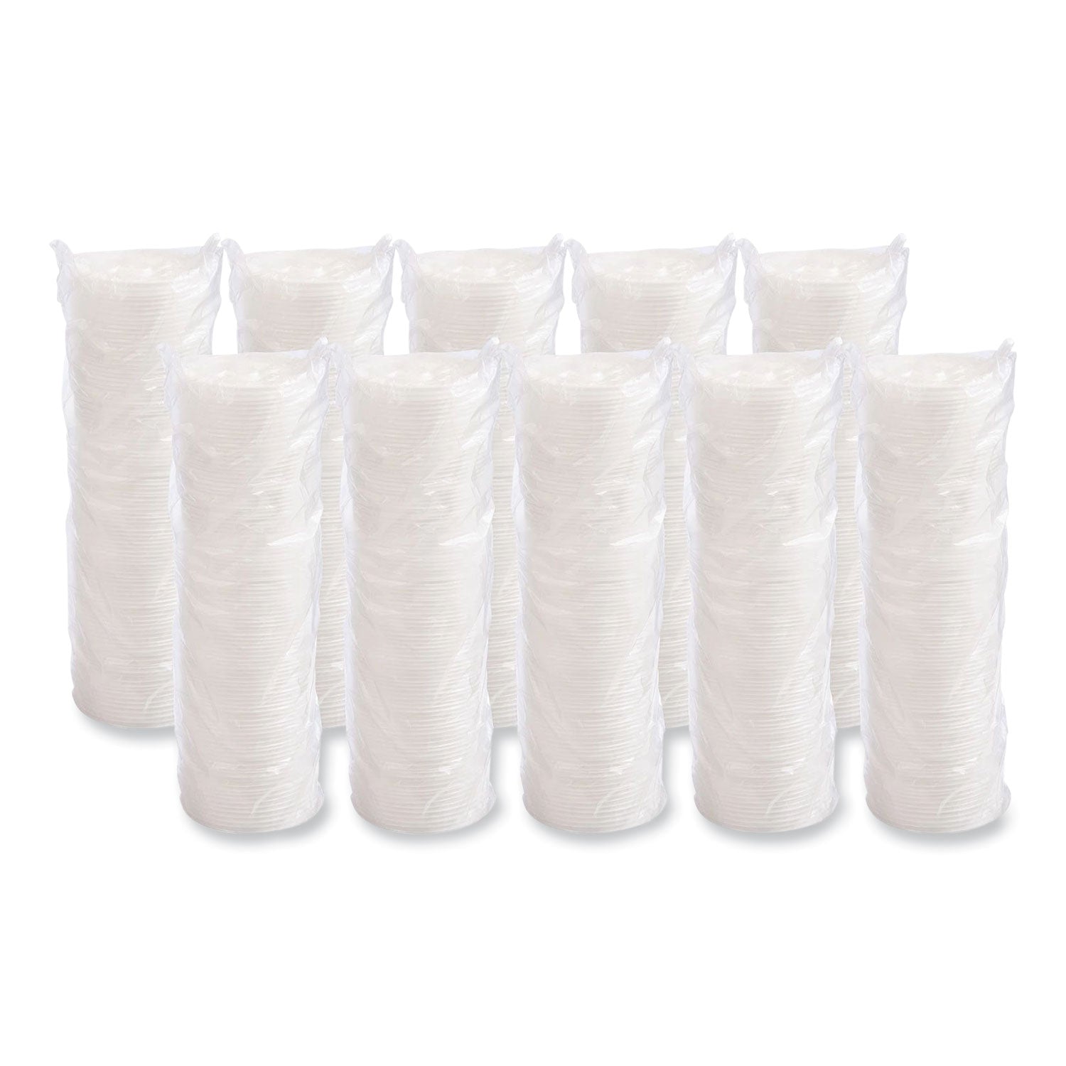 Dart® Lift n' Lock Plastic Hot Cup Lids, Fits 8 oz Hot Cups, White, 1,000/Carton
