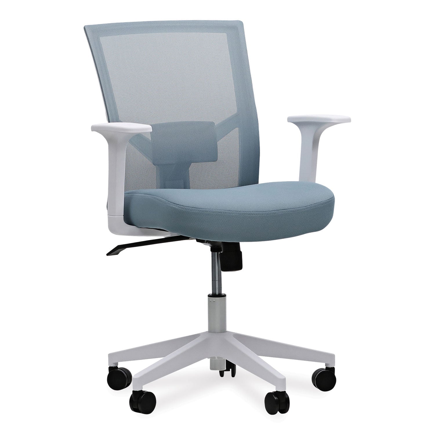 Mesh Back Fabric Task Chair | Seafoam Blue | Alera®
