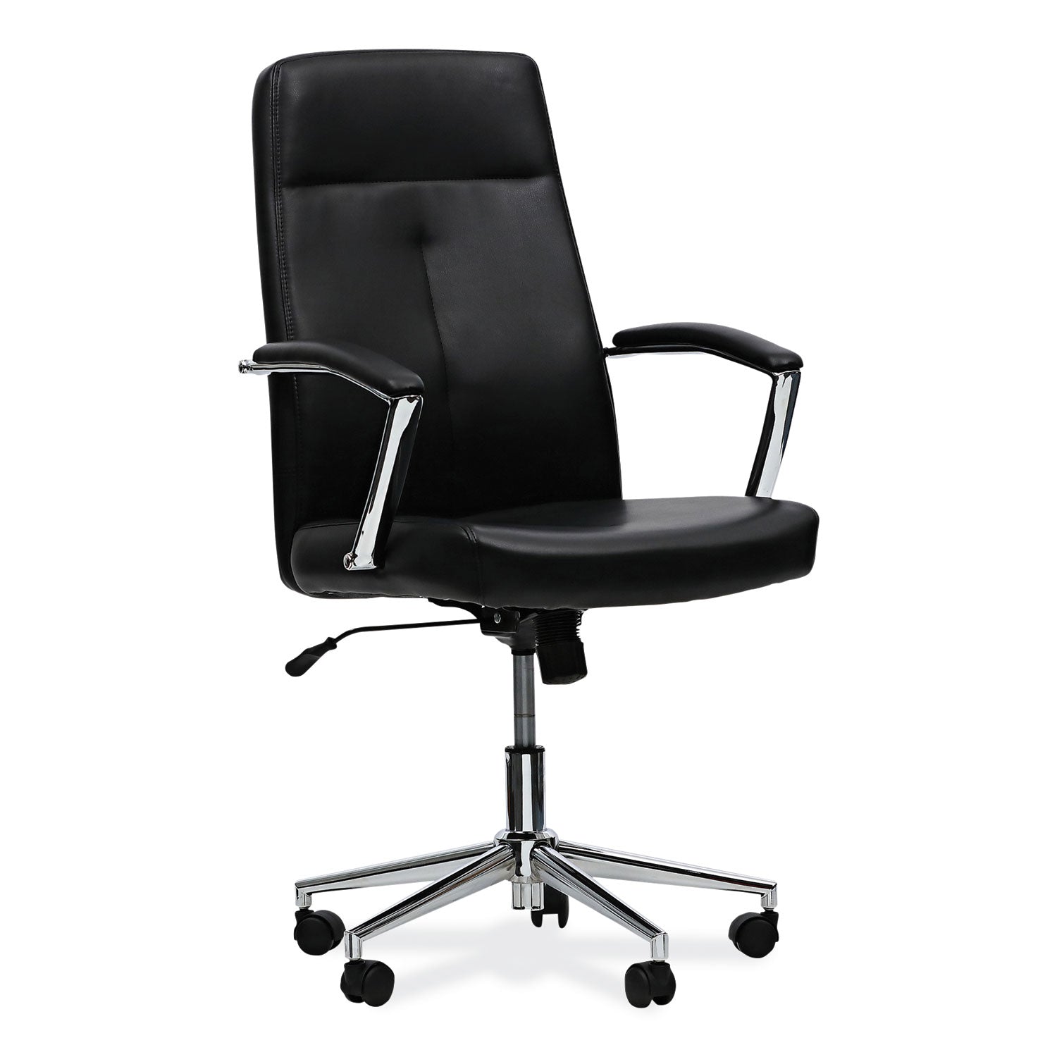 Leather Task Chair | Black | Workspace by Alera®