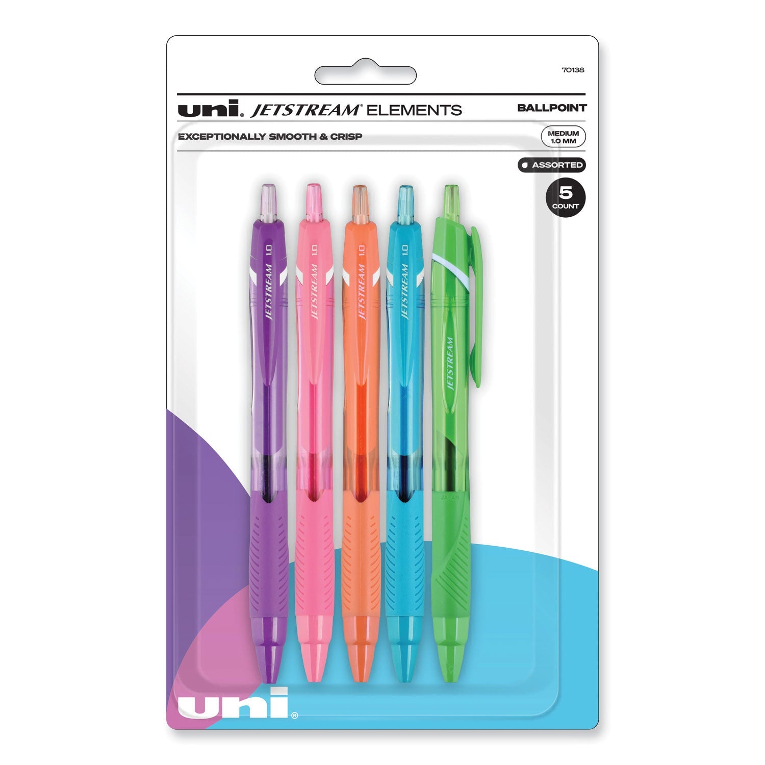 Jetstream Elements Hybrid Gel Pen | 5-Pack