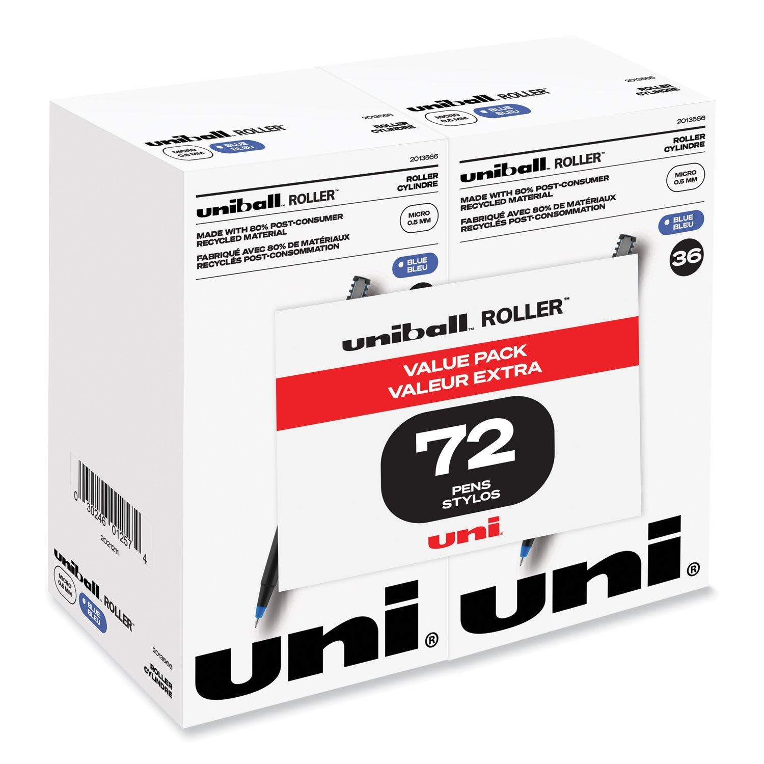 Rollerball Pen | Black 72-Pack Extra-Fine