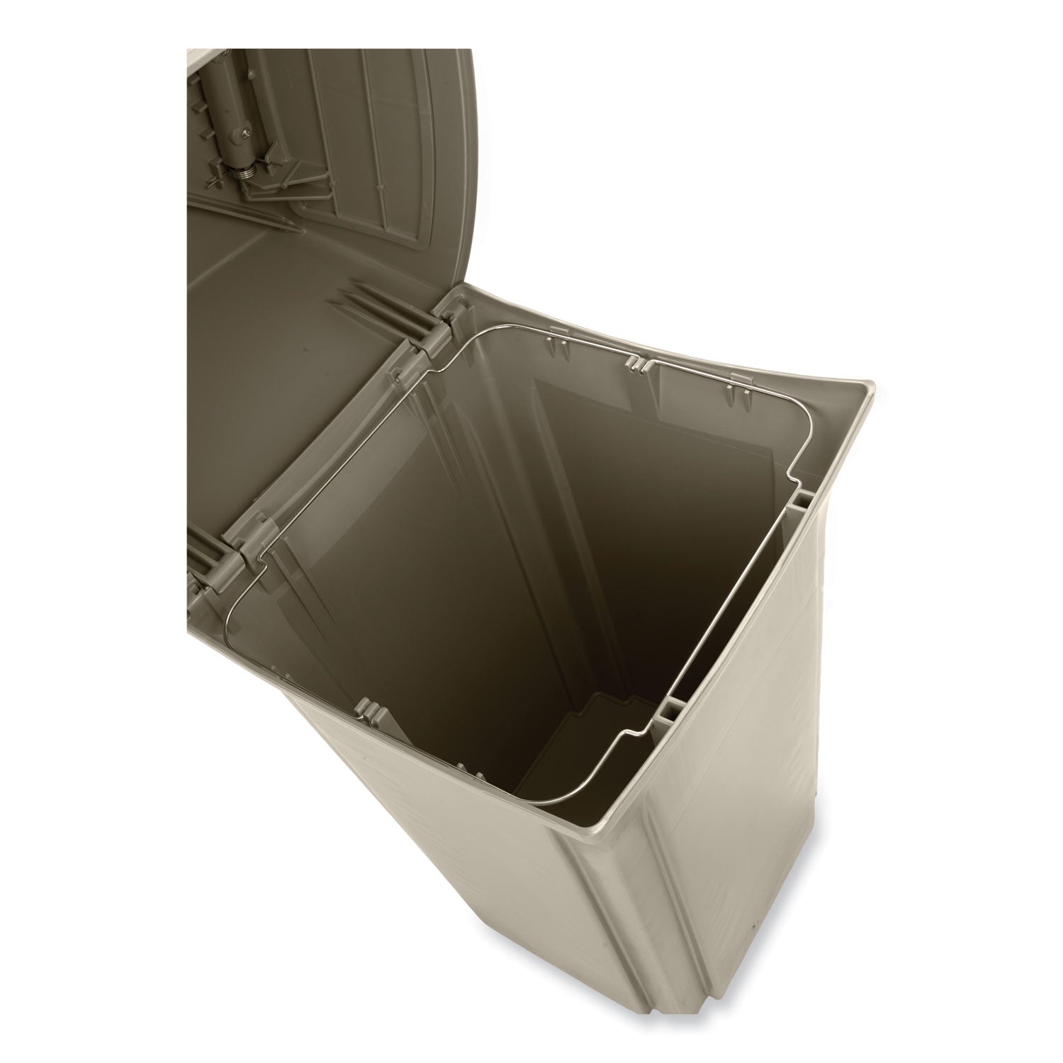 Rubbermaid® Commercial Ranger Fire-Safe Container, Two Doors, 45 gal, Structural Foam, Beige