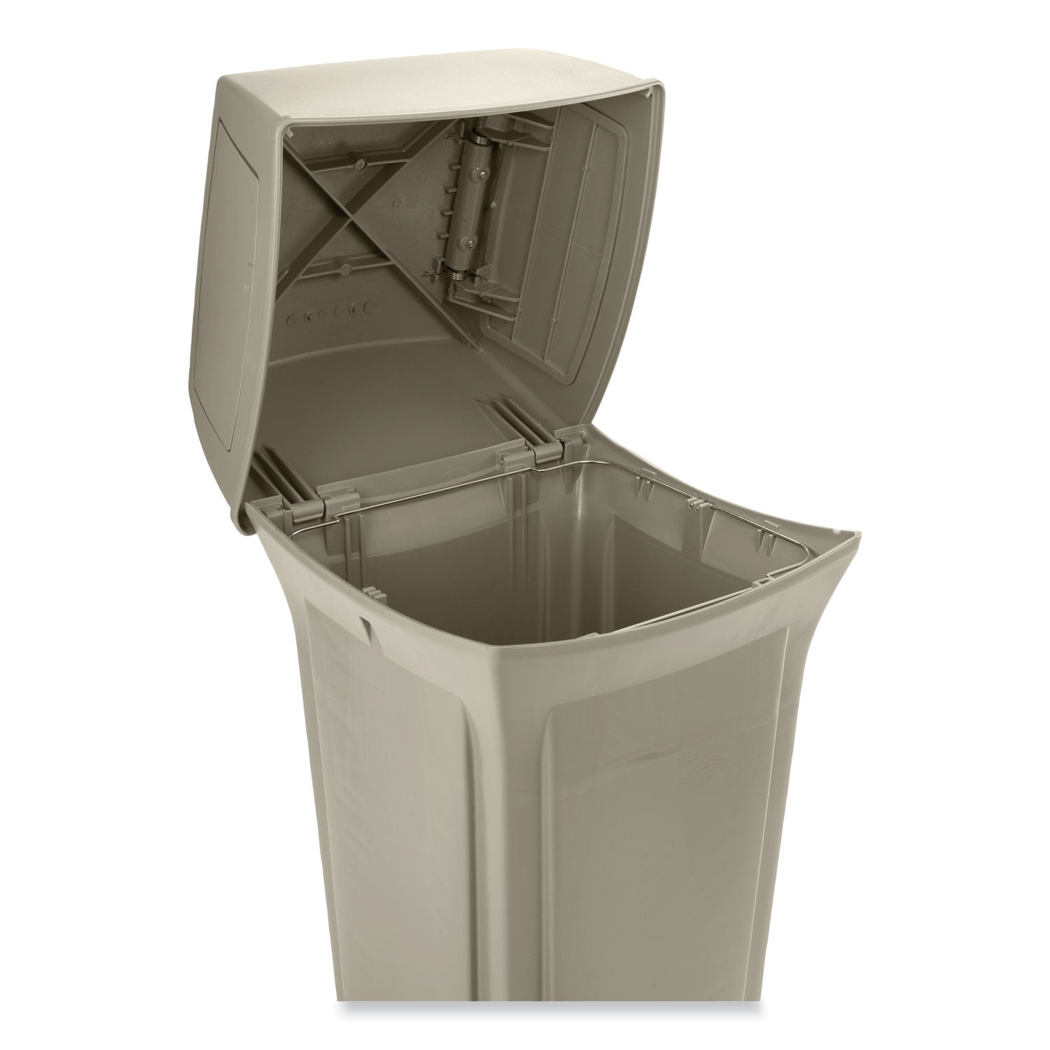 Rubbermaid® Commercial Ranger Fire-Safe Container, Two Doors, 45 gal, Structural Foam, Beige