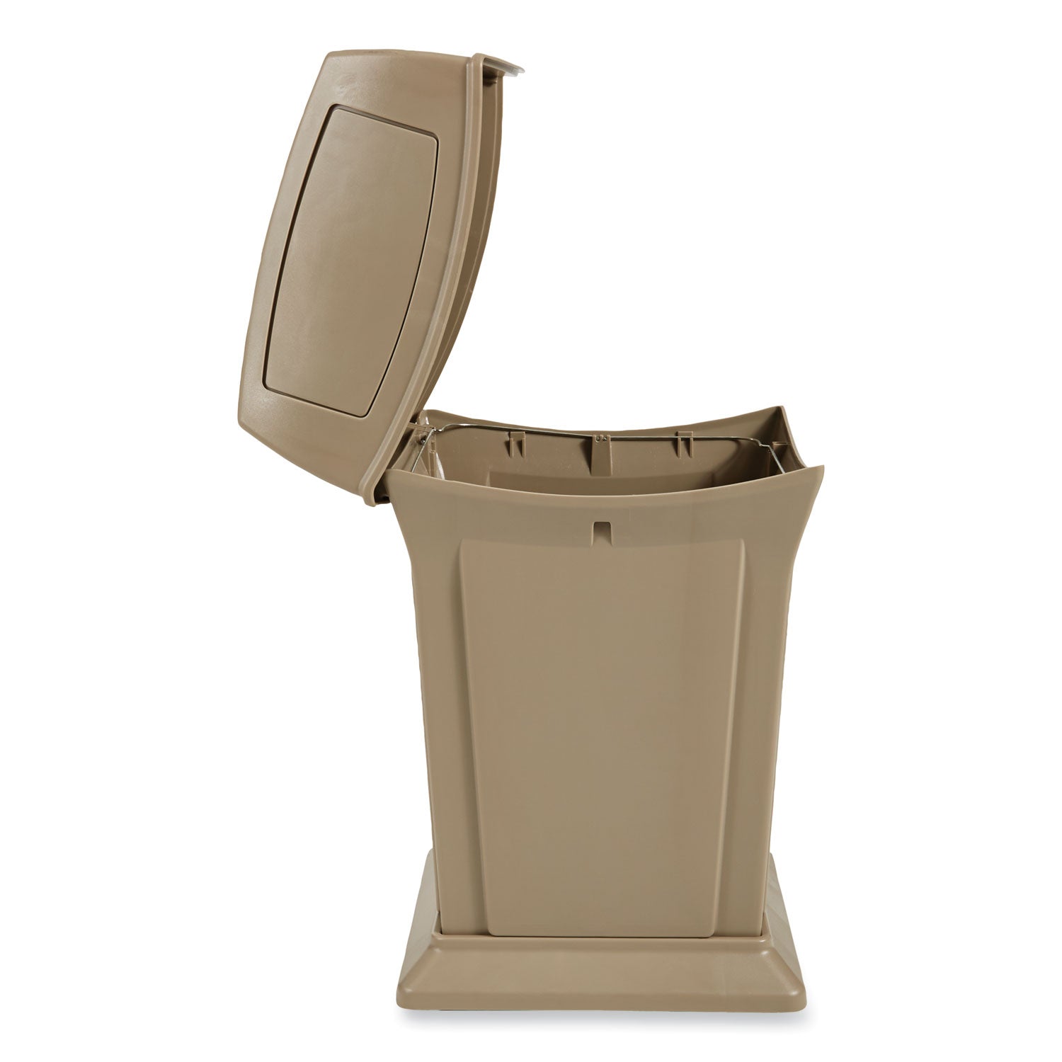 Rubbermaid® Commercial Ranger Fire-Safe Container, Two Doors, 45 gal, Structural Foam, Beige