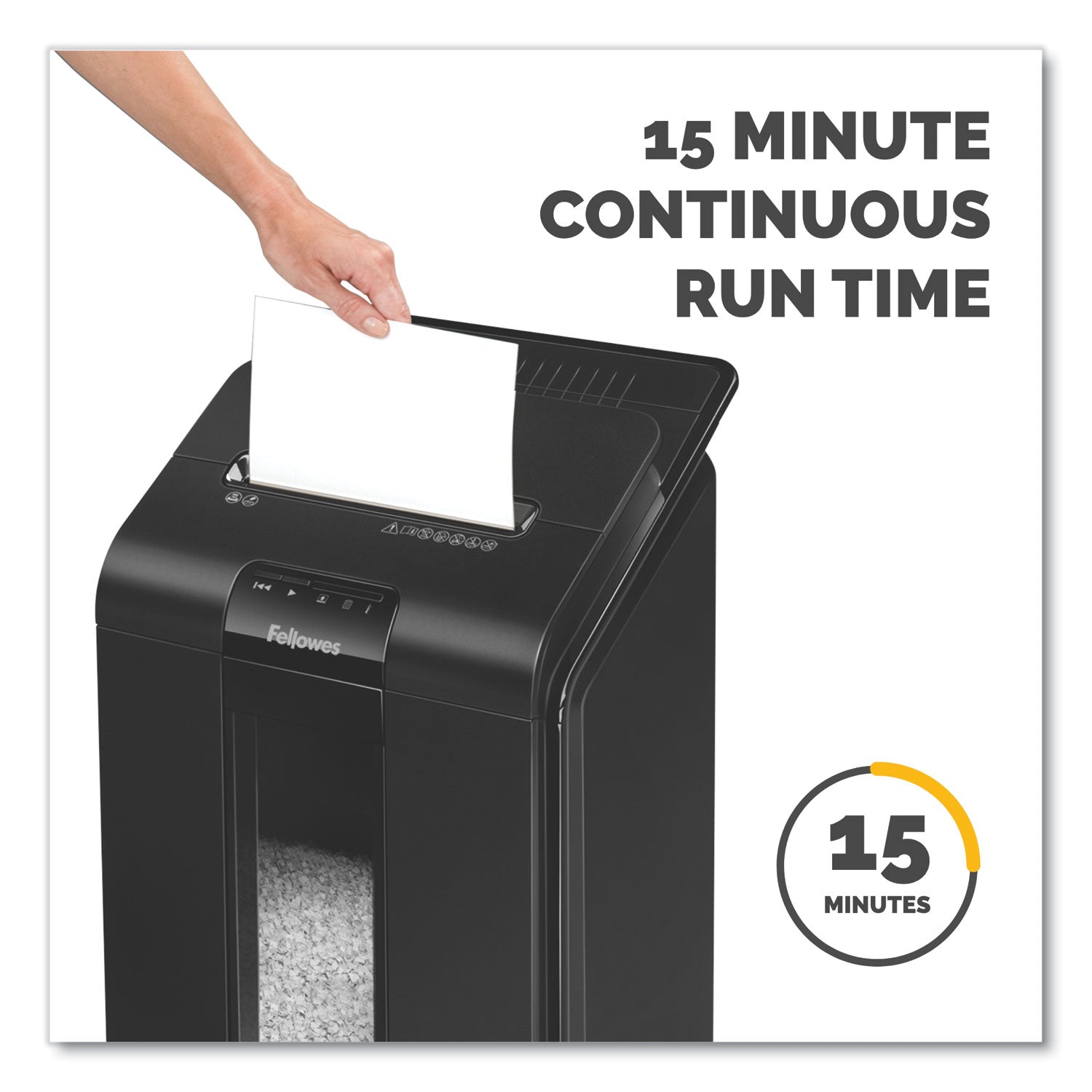 Fellowes® Automax 100m Auto Feed Micro-Cut Shredder, 100 Auto/10 Manual Sheet Capacity