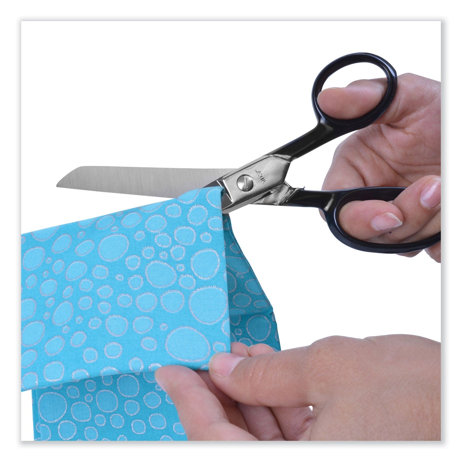 Clauss® Hot Forged Carbon Steel Shears, 7" Long, 3.13" Cut Length, Straight Black Handle