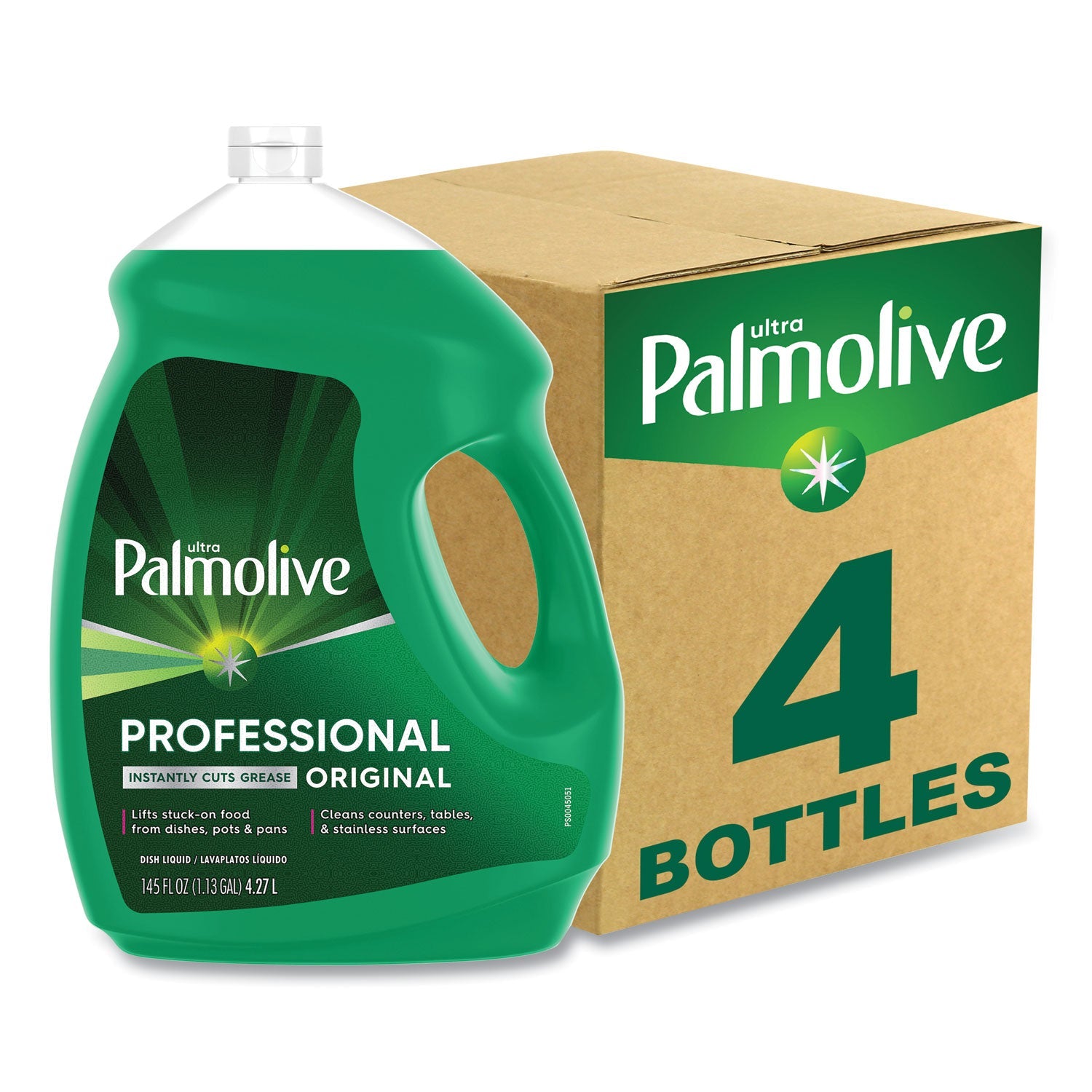Palmolive® Professional Dishwashing Liquid, Fresh Scent, 145 Oz Bottle, 4/carton