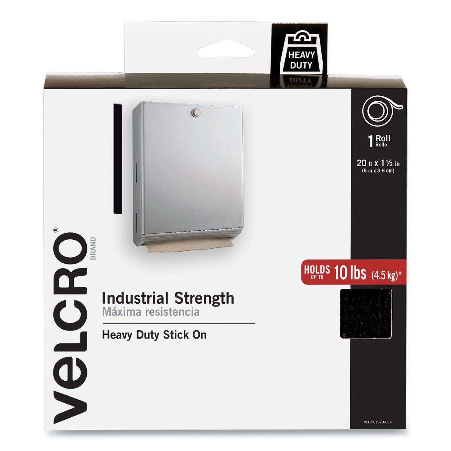 Industrial-Strength Fasteners with Dispenser | Black