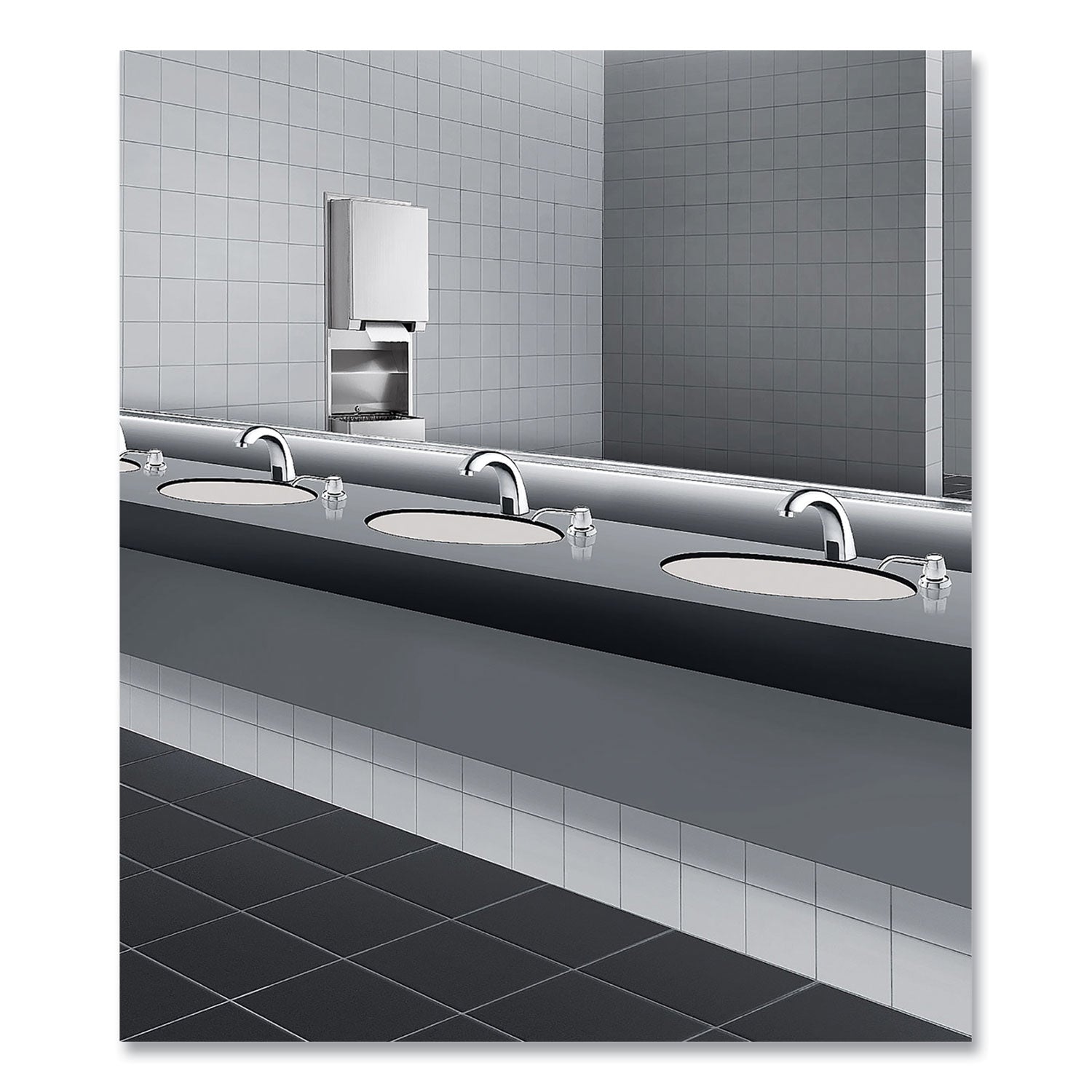 Bobrick Contura Lavatory-Mounted Soap Dispenser, 34 Oz, 3.31 X 4 X 17.63, Chrome/stainless Steel