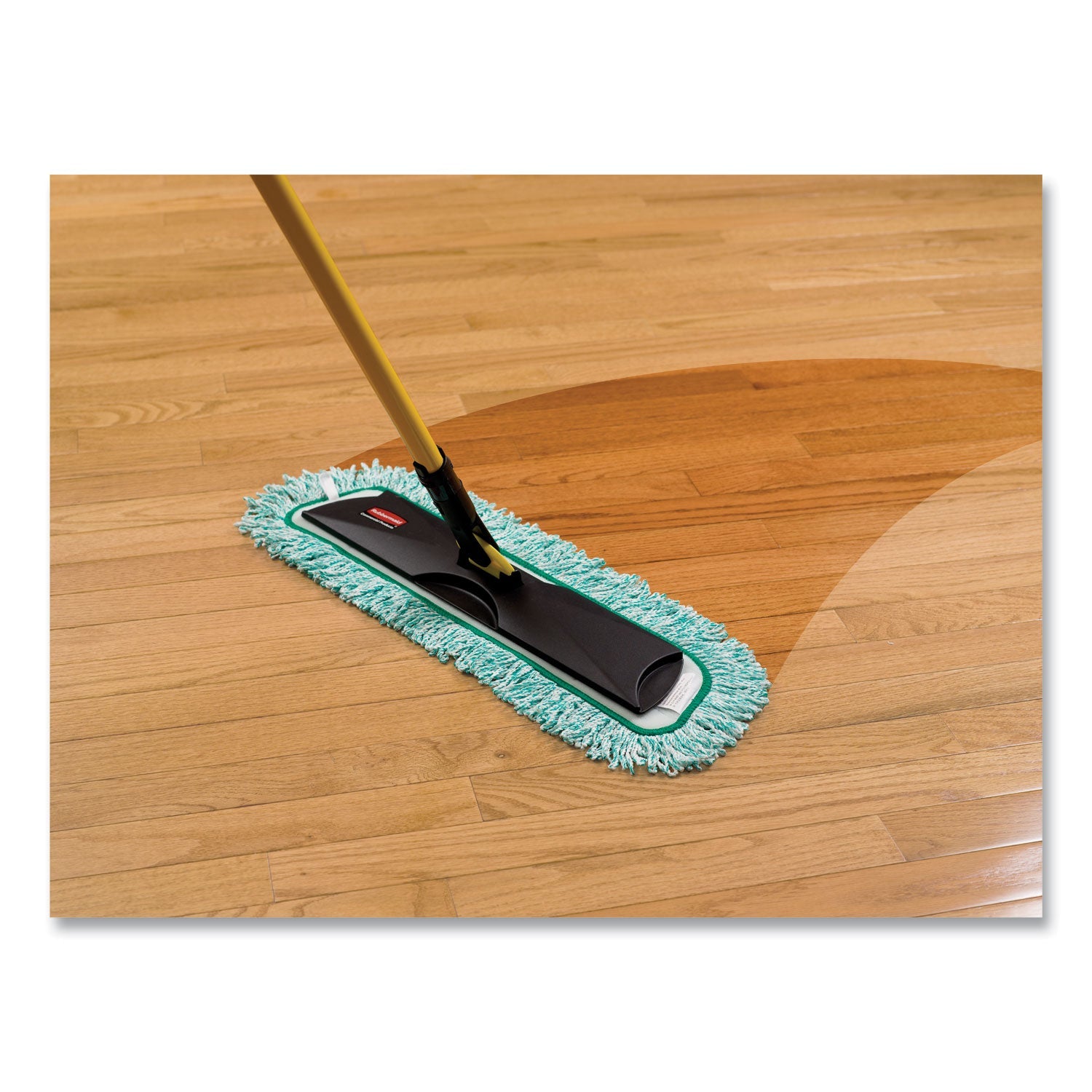 Rubbermaid® Commercial Dust Pad With Fringe, Microfiber, 18" Long, Green, 6/carton