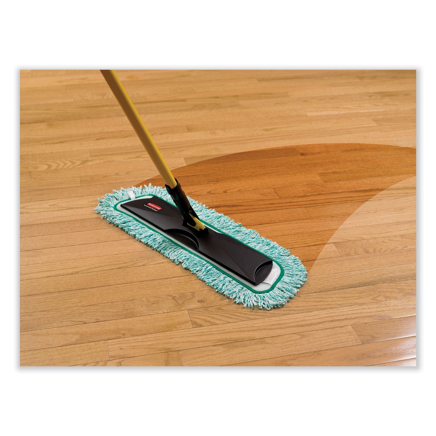 Rubbermaid® Commercial HYGEN™ Hygen Dust Mop Heads With Fringe, Green, 48", Microfiber