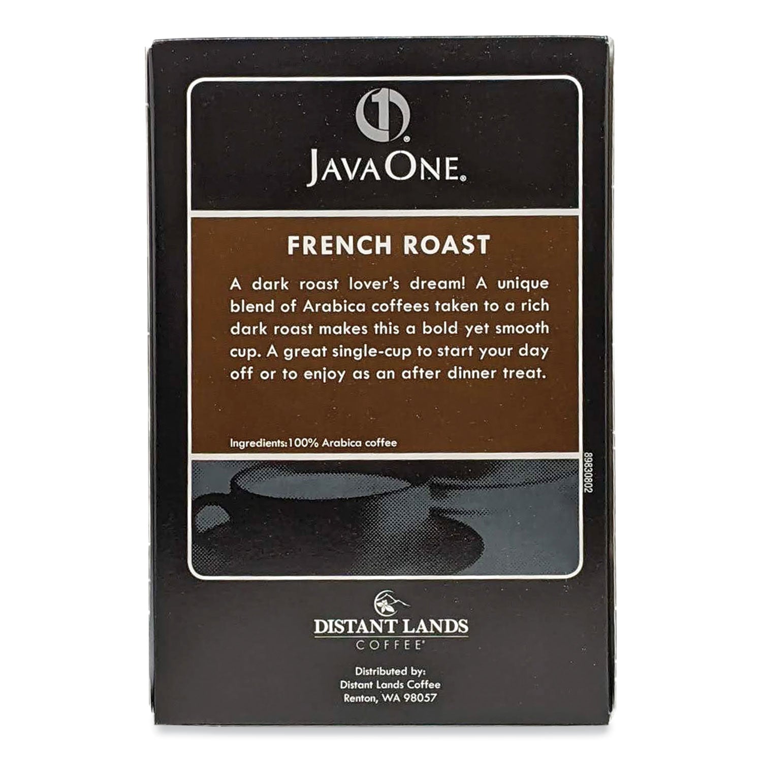 Java One® Coffee Pods, French Roast, Single Cup, 14/box