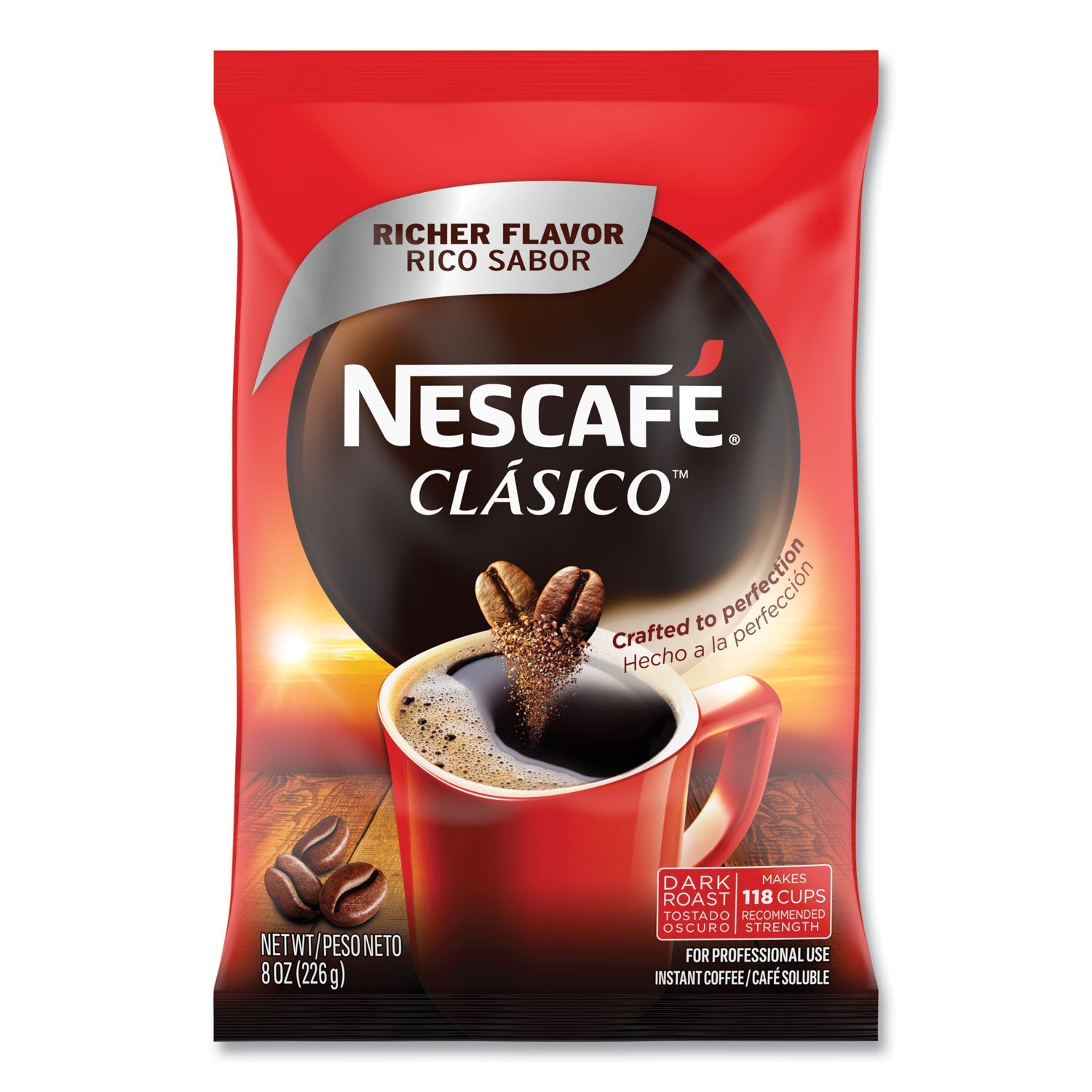 Nescafé Clasico Instant Coffee | Dark Roast, 8oz