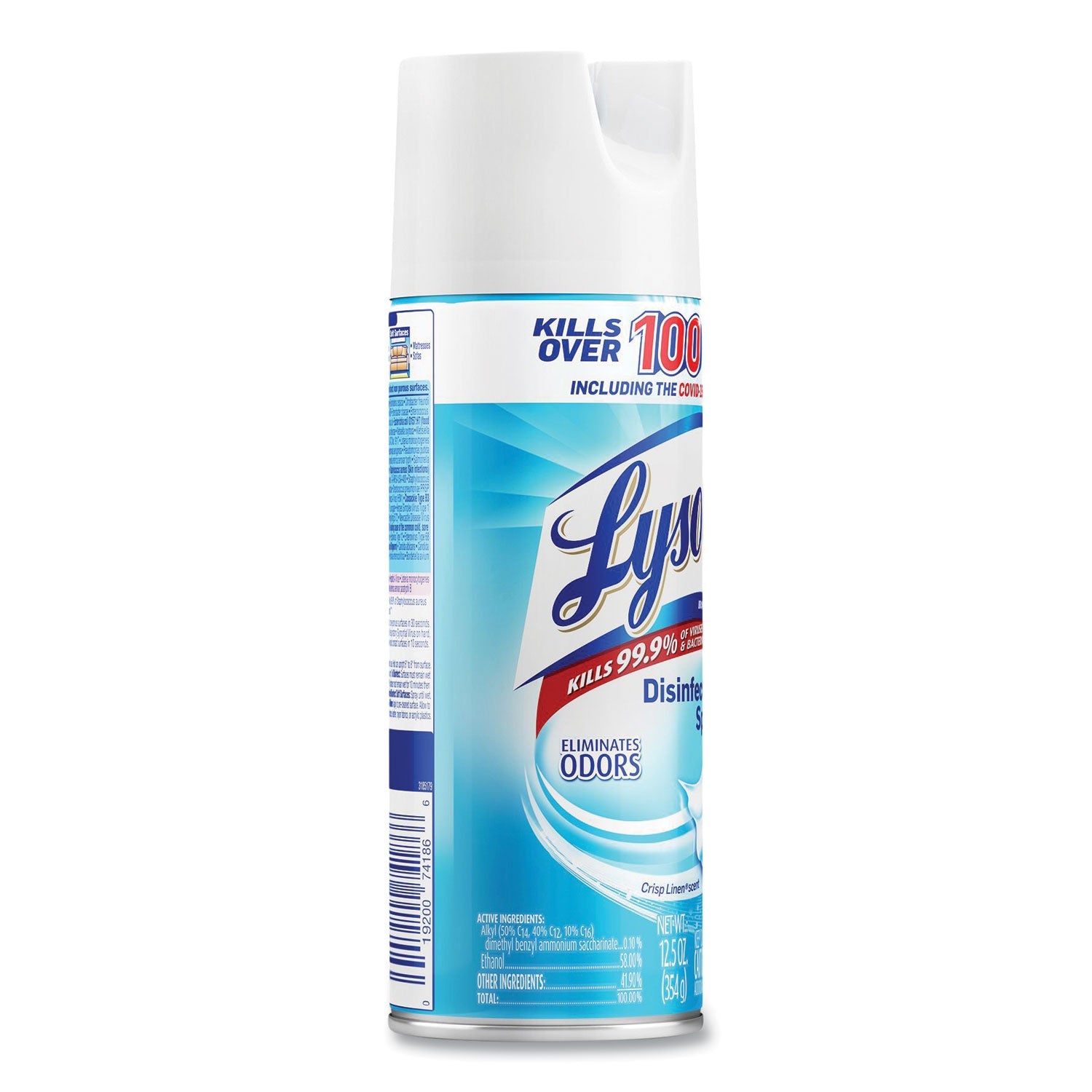 LYSOL® Brand Disinfectant Spray, Crisp Linen Scent, 12.5 Oz Aerosol Spray, 12/carton