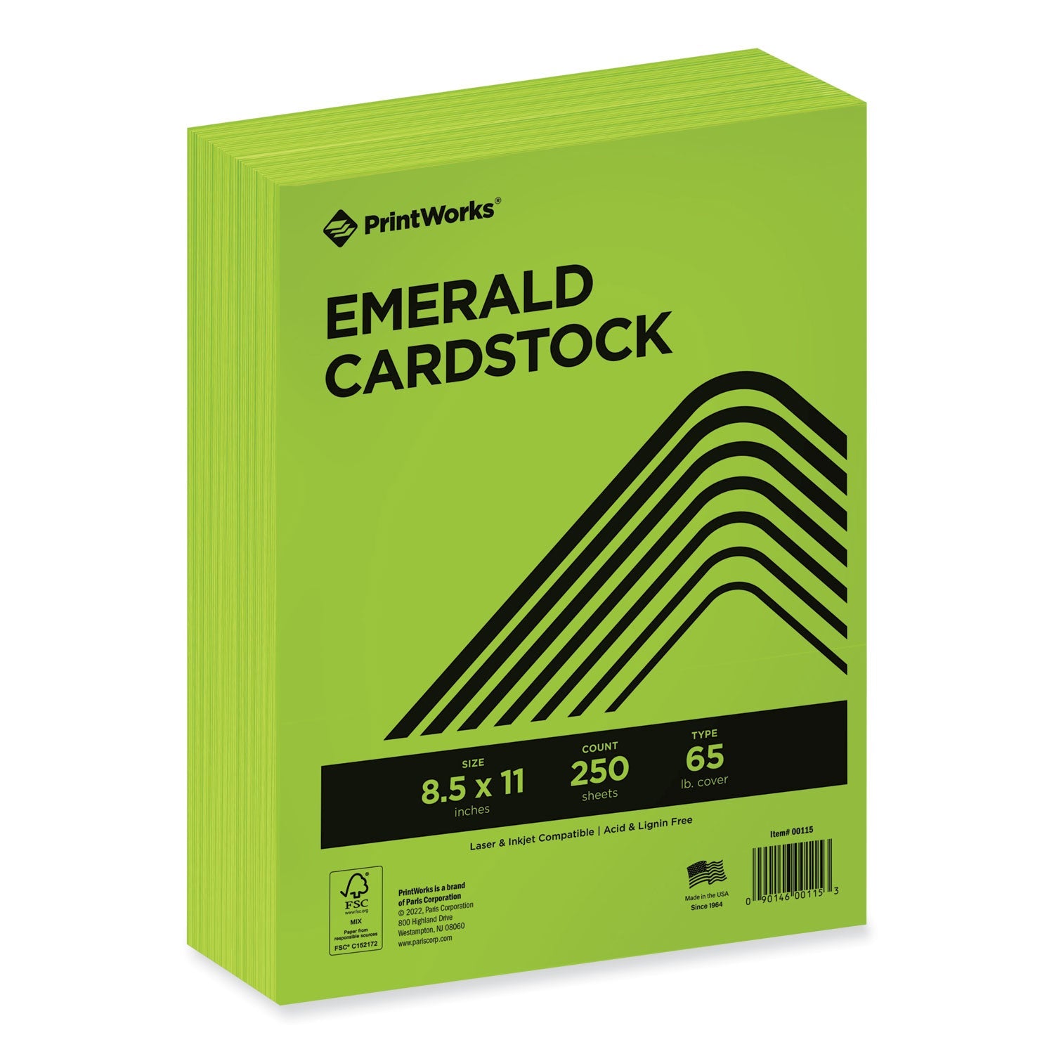 PrintWorks Professional Emerald Green Cardstock