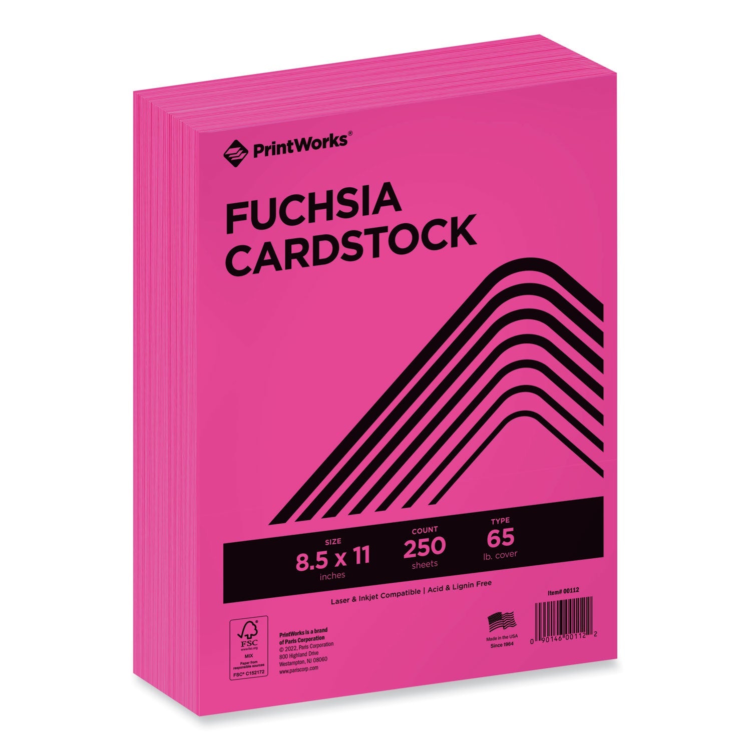 PrintWorks Professional Fuchsia Cardstock | 250 Rm