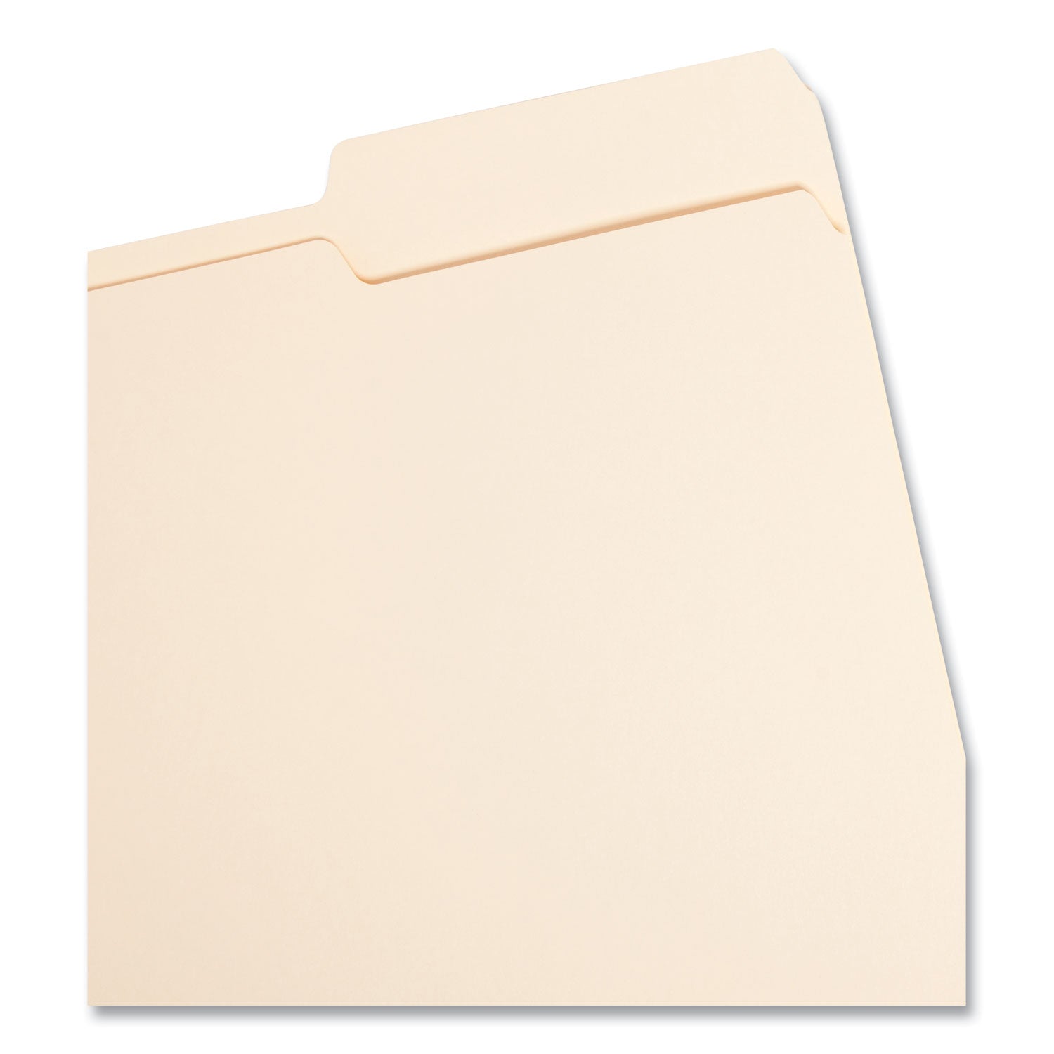 Smead Manila Guide Height Systems File Folders, 2/5-Cut Tabs: Right of Center, Letter Size, 0.75" Expansion, Manila, 100/Box