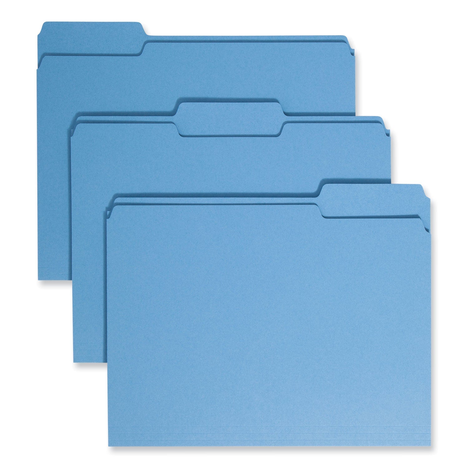 Colored File Folders | Smead 1/3-Cut Blue 100/Box