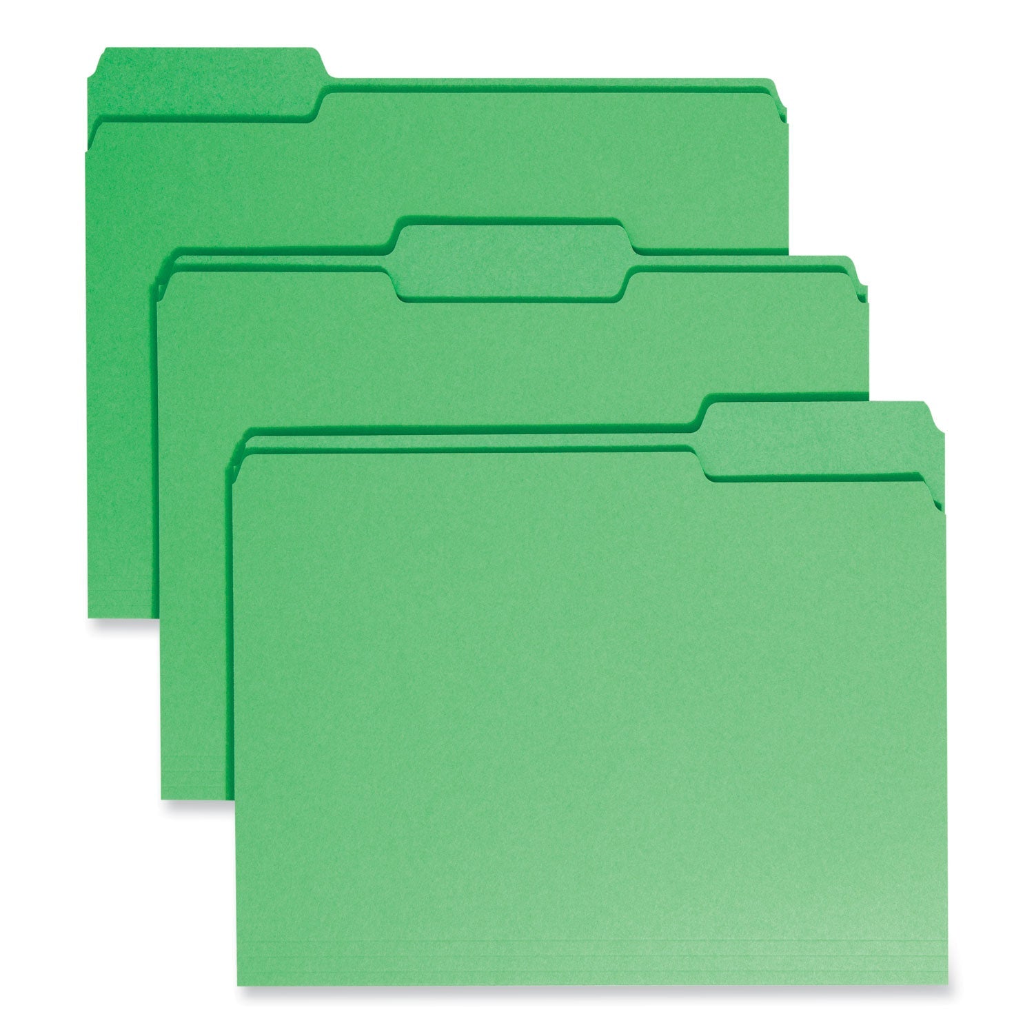 Colored File Folders | Smead 1/3-Cut Green 100/Box