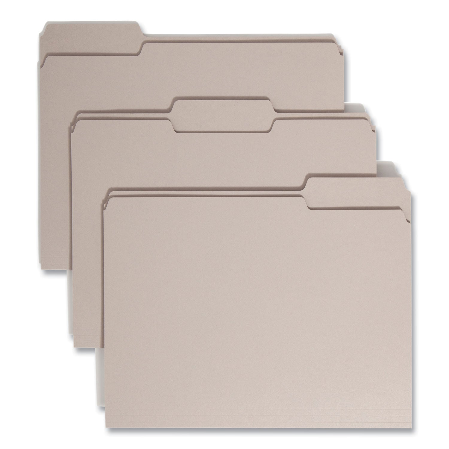 Colored File Folders | Smead 1/3-Cut Gray 100/Box