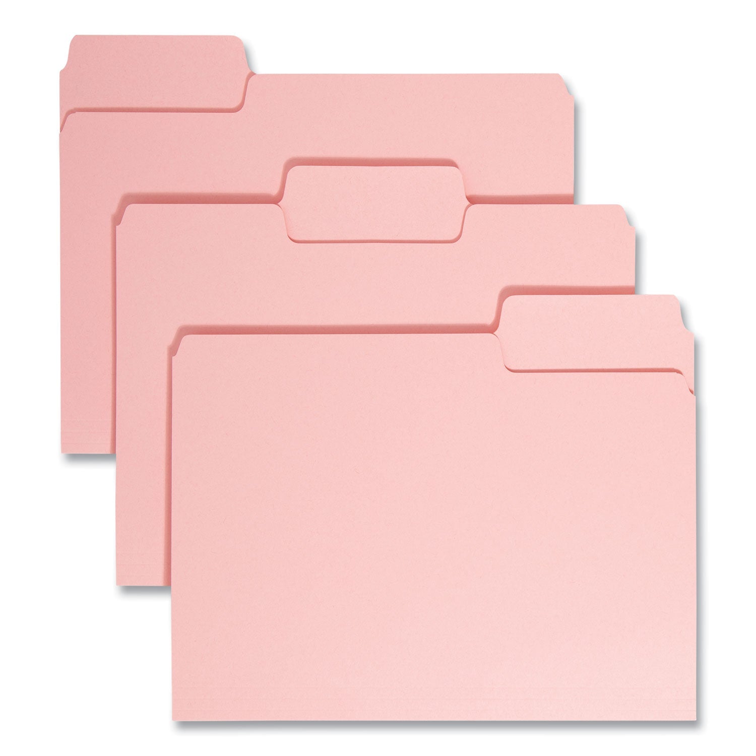 Colored File Folders | Smead 1/3-Cut Pink 100/Box