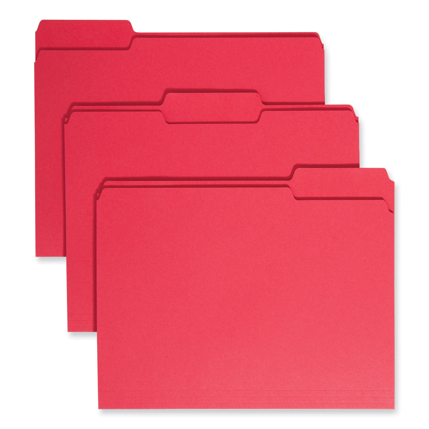 Colored File Folders | Smead 1/3-Cut Red 100/Box