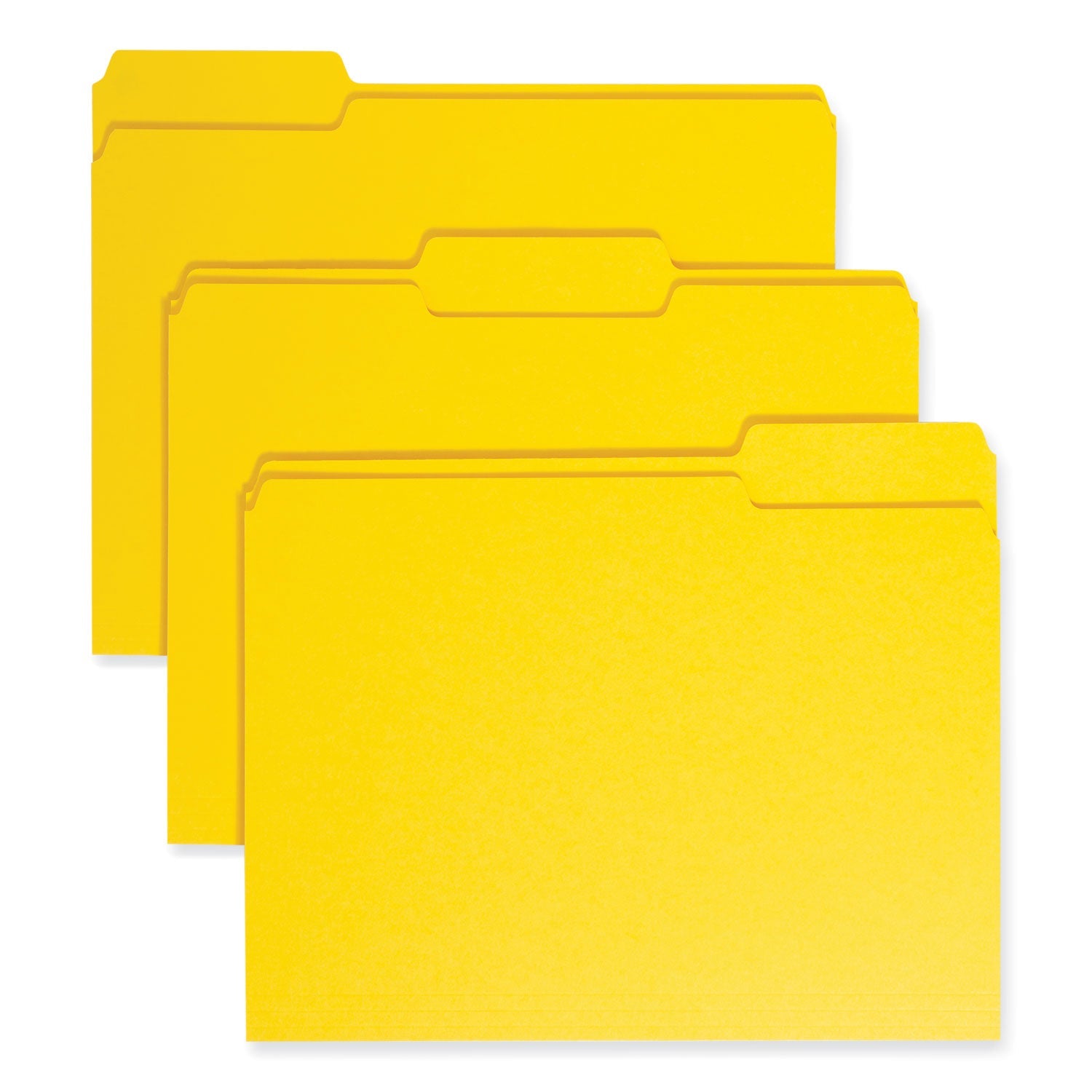 Colored File Folders | Smead 1/3-Cut Yellow 100/Box