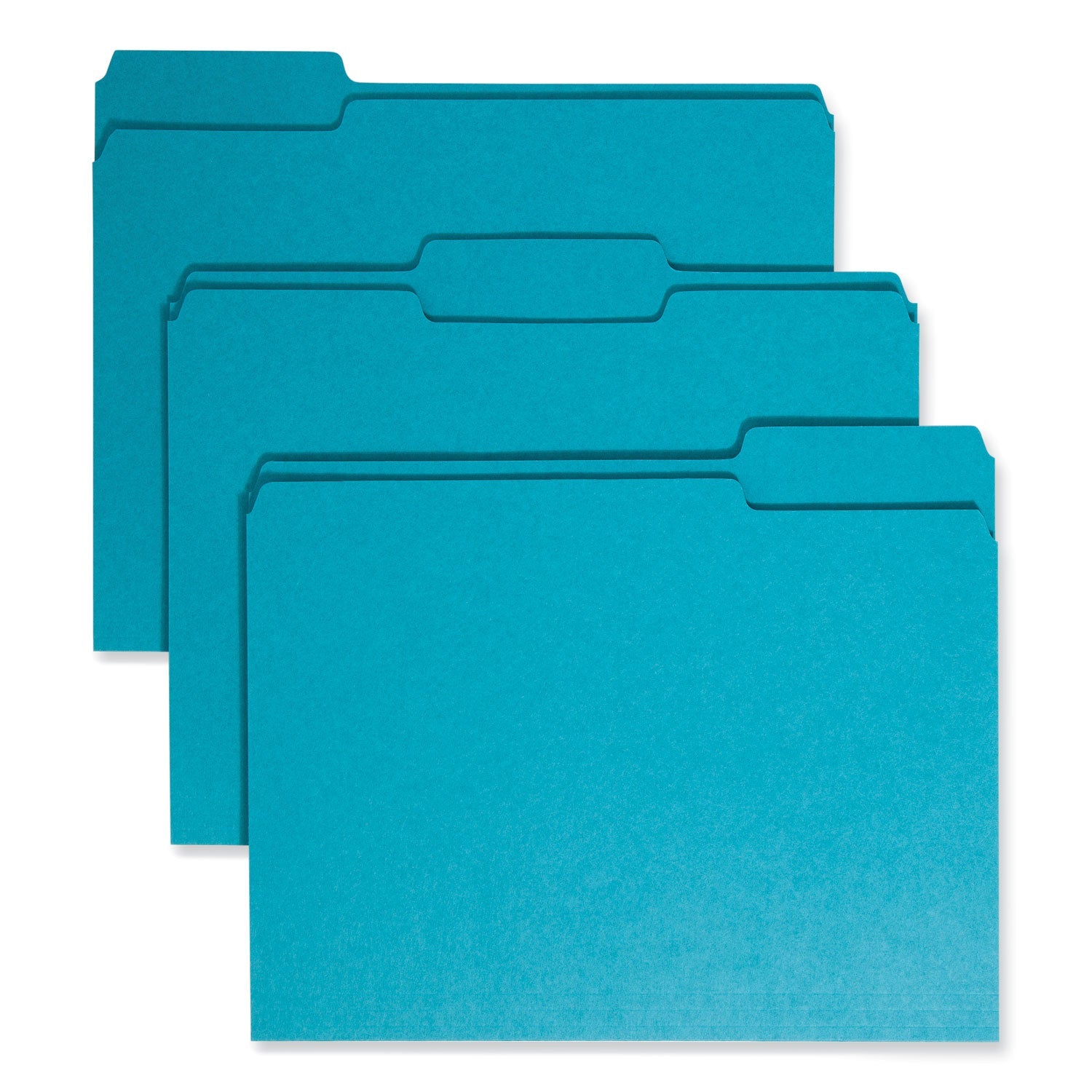 Colored File Folders | Smead 1/3-Cut Teal 100/Box