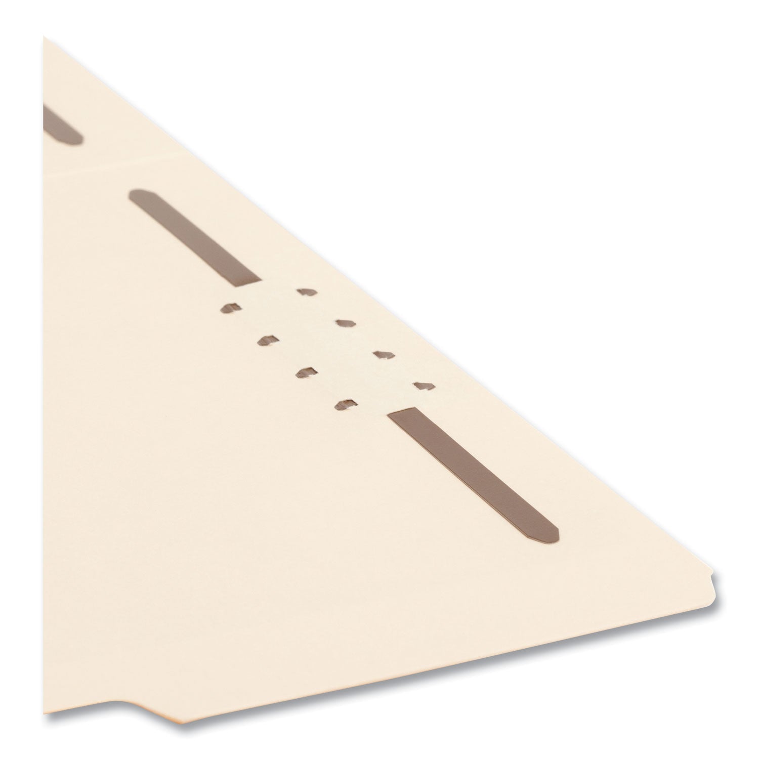 Smead Top Tab Fastener Folders, 1/3-Cut Tabs: Assorted, 0.75" Expansion, 2 Fasteners, Letter Size, Manila Exterior, 50/Box