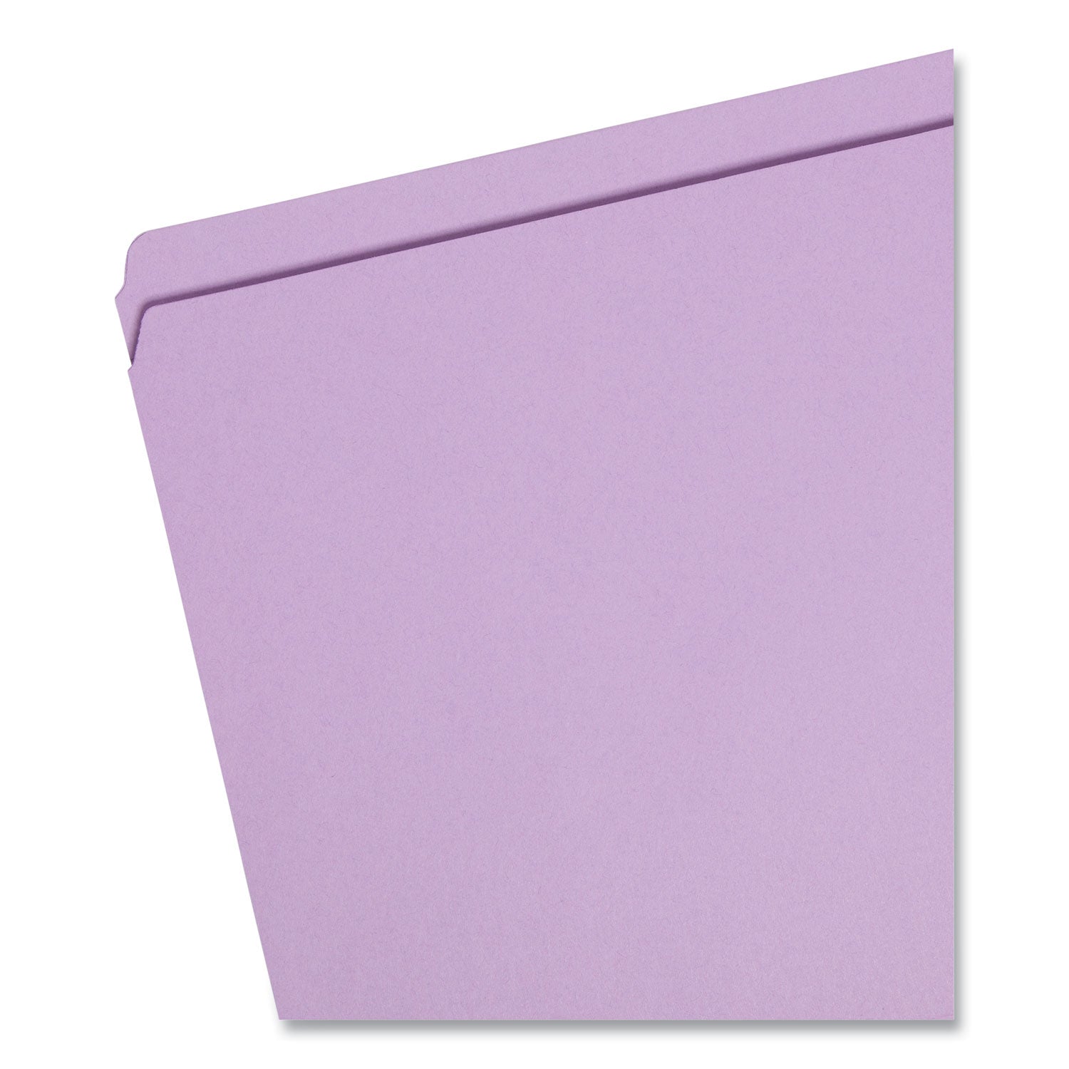 Smead Reinforced Top Tab Colored File Folders, Straight Tabs, Legal Size, 0.75" Expansion, Lavender, 100/Box