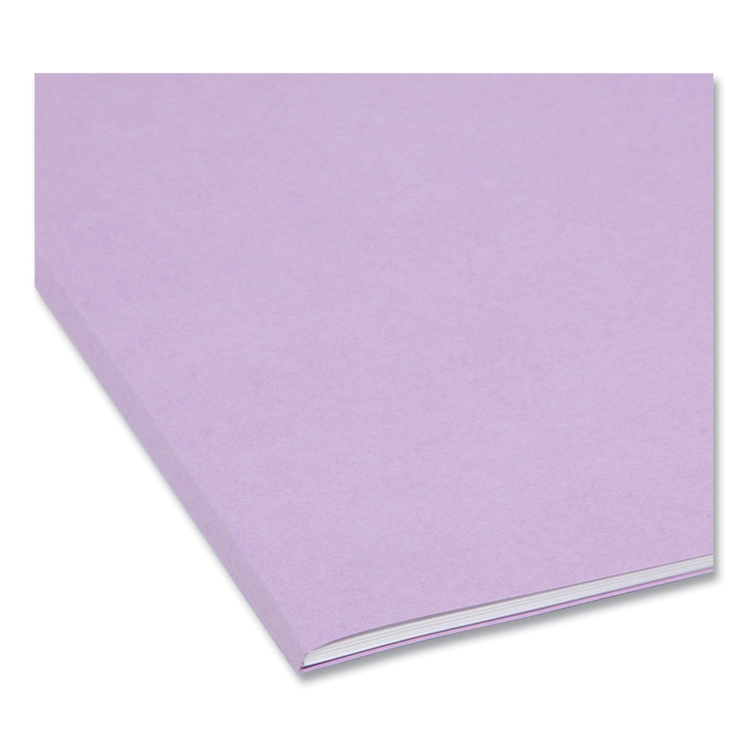 Smead Reinforced Top Tab Colored File Folders, Straight Tabs, Legal Size, 0.75" Expansion, Lavender, 100/Box