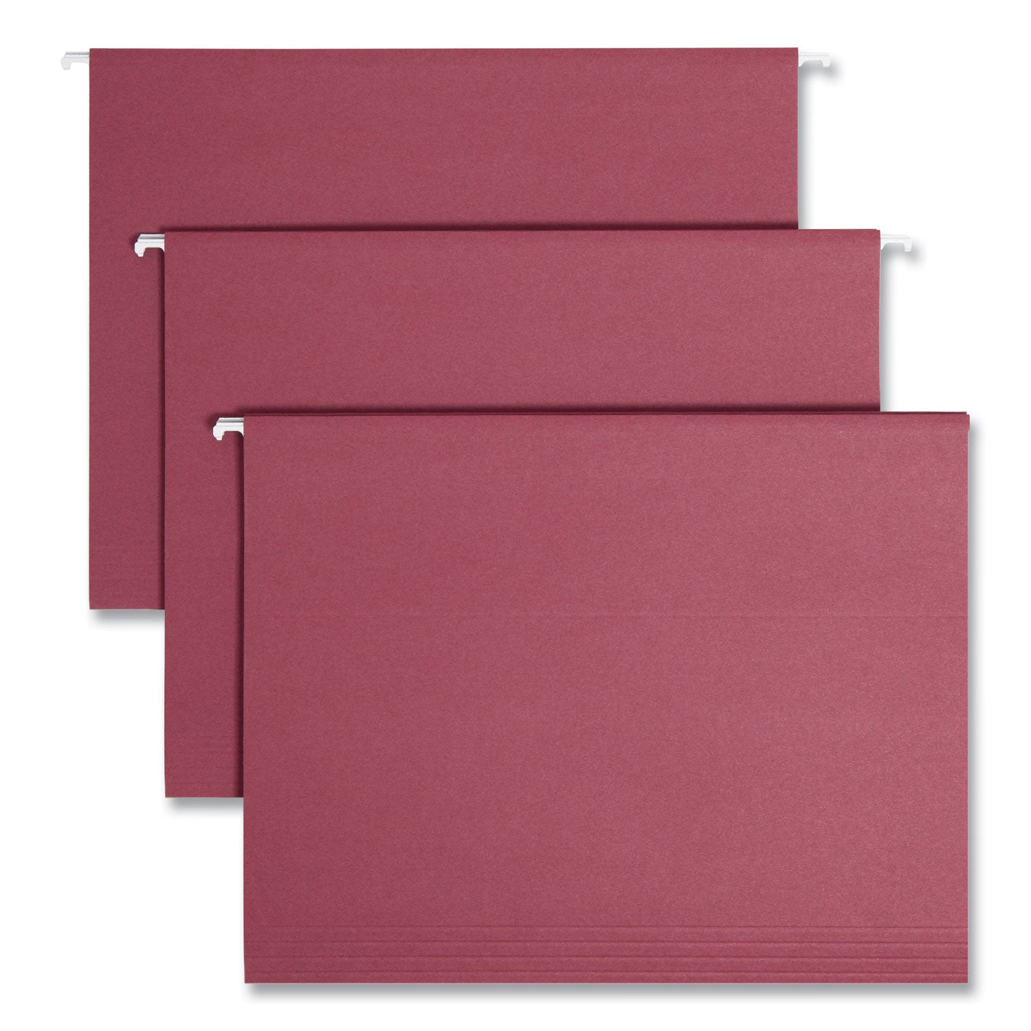 Smead Colored Hanging File Folders | Letter Maroon