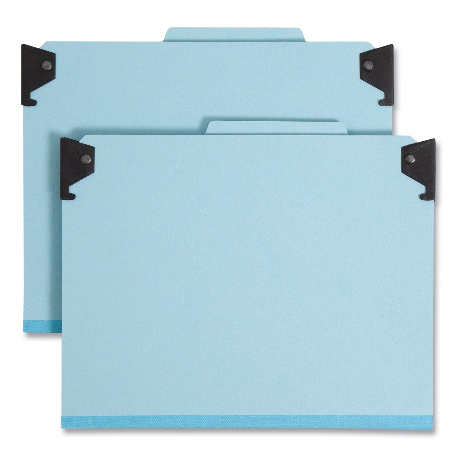 Hanging Pressboard Folders | 1-Divider, Blue