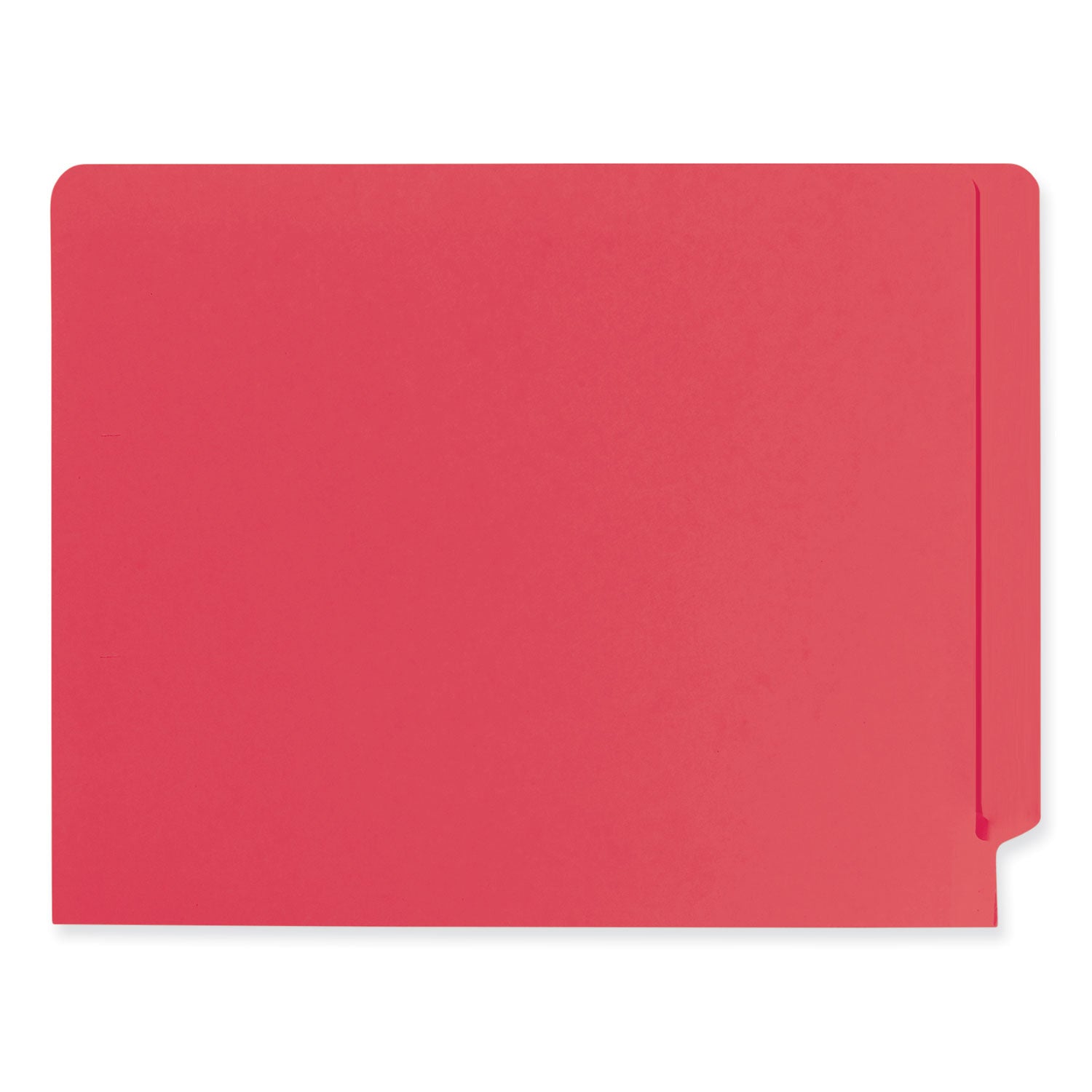 End Tab Fastener Folders | Smead Heavyweight Red