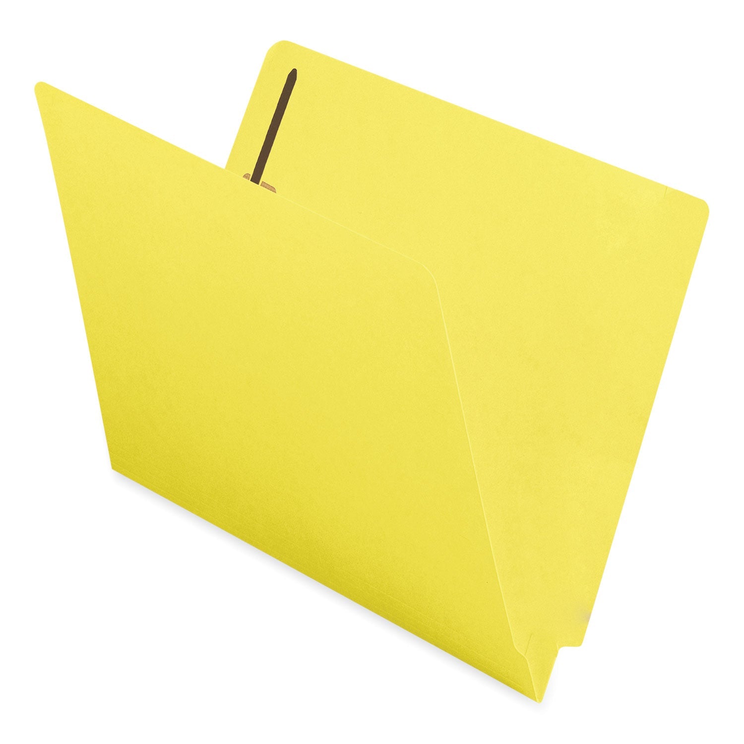 End Tab Fastener Folders | Smead Heavyweight Yellow