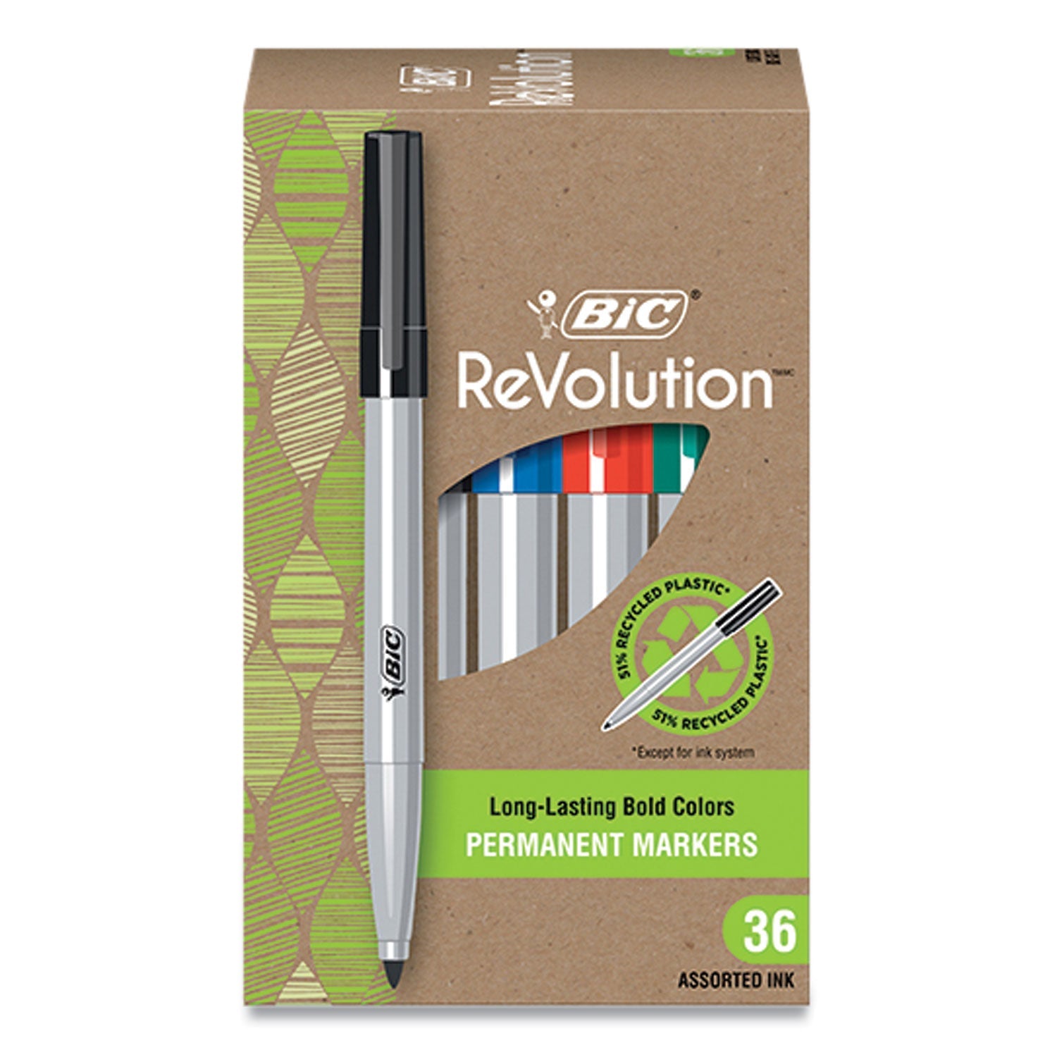 ReVolution Permanent Markers | Fine Tip | 36/Pack