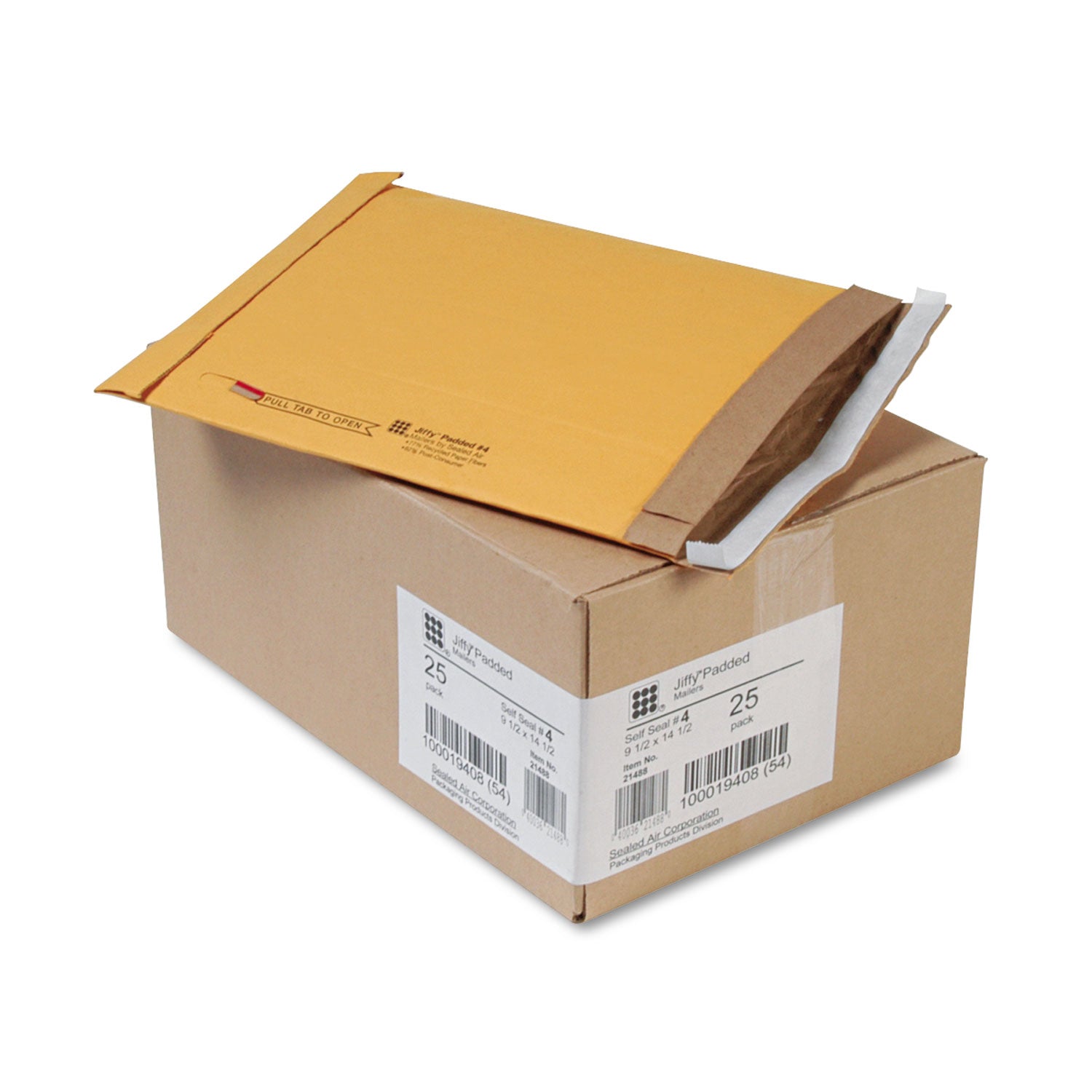 Jiffy Padded Mailer #4 | Self-Seal Kraft