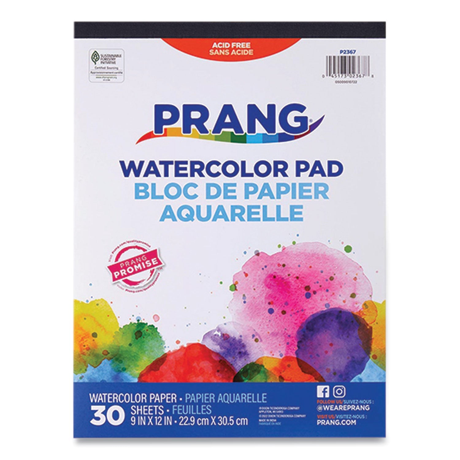 Prang® Watercolor Paper Pad | 9x12