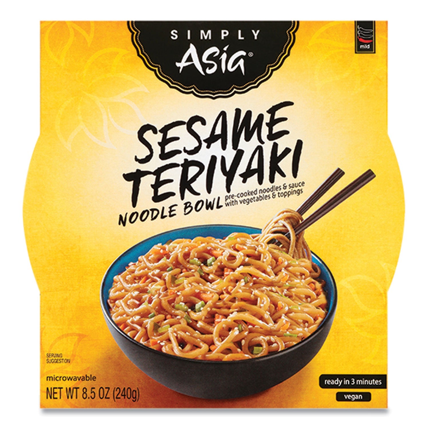 McCormick® Simply Asia Sesame Teriyaki Noodle Bowl, 8.5 oz, 6/Carton