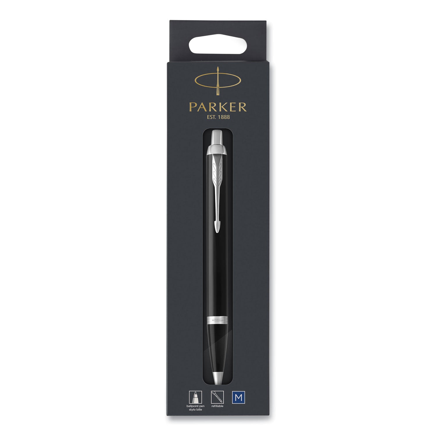 Parker IM Ballpoint Pen | Black/Chrome Barrel