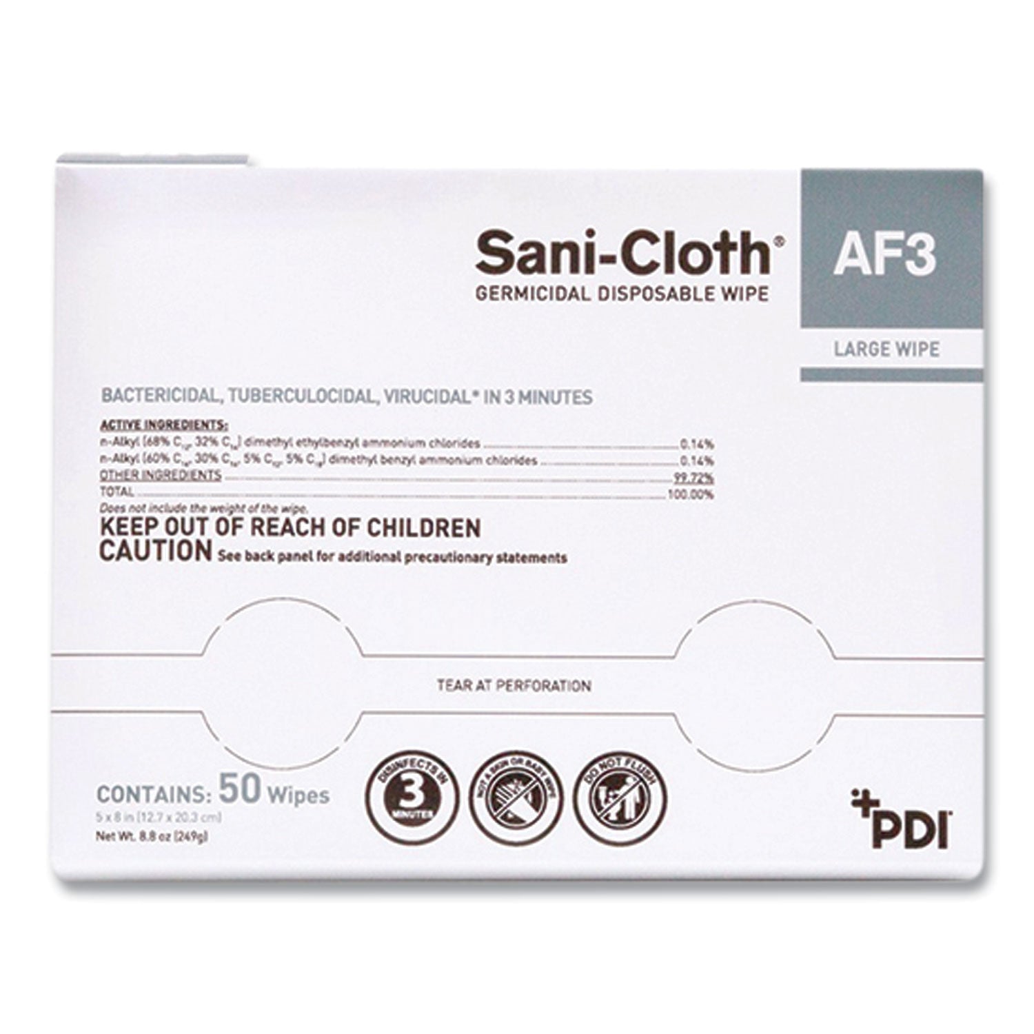Sani-Cloth AF3 Germicidal Wipes | 10-Pack