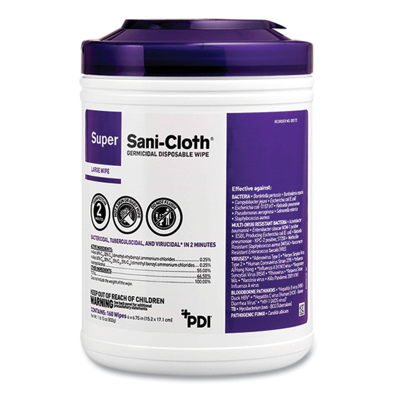 Super Sani-Cloth Germicidal Wipes | 75-Pack
