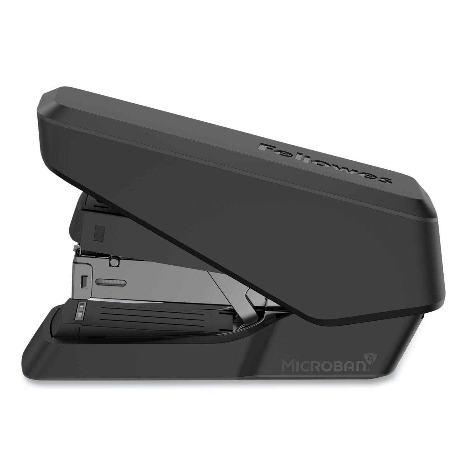 Fellowes® LX860 EasyPress Half Strip Stapler with Antimicrobial Protection, 40-Sheet Capacity, Black