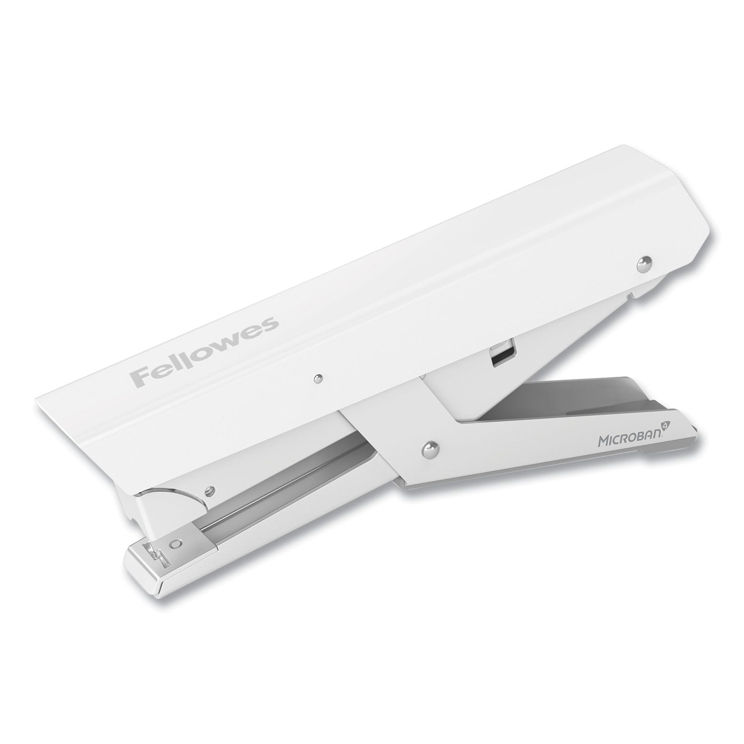 Fellowes® LX890 Handheld Plier Stapler with Antimicrobial Protection, 40-Sheet Capacity, 0.25"/0.31" Staples, White