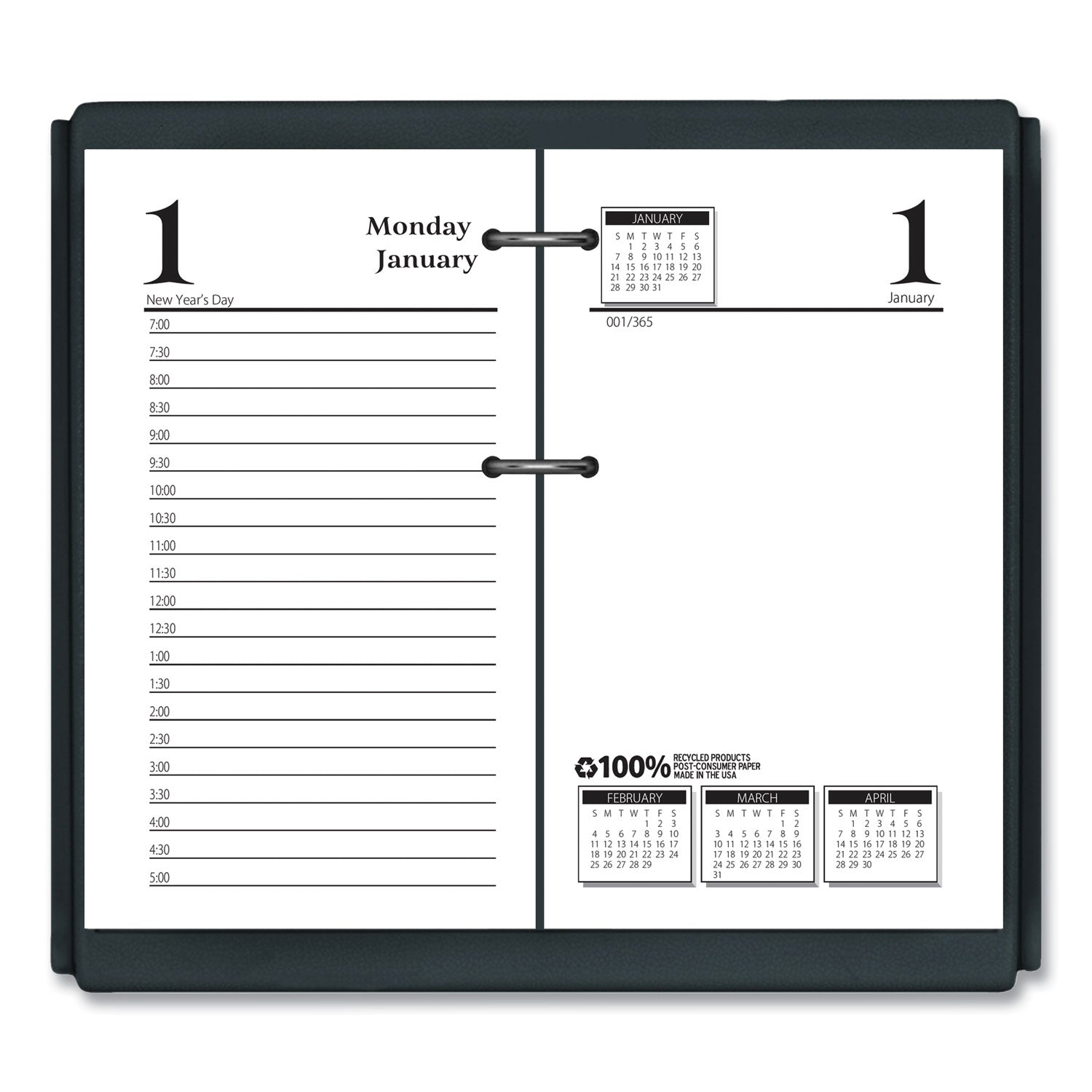 House of Doolittle™ Economy Daily Desk Calendar Refill, 3.5 x 6, White Sheets, 12-Month (Jan to Dec): 2025