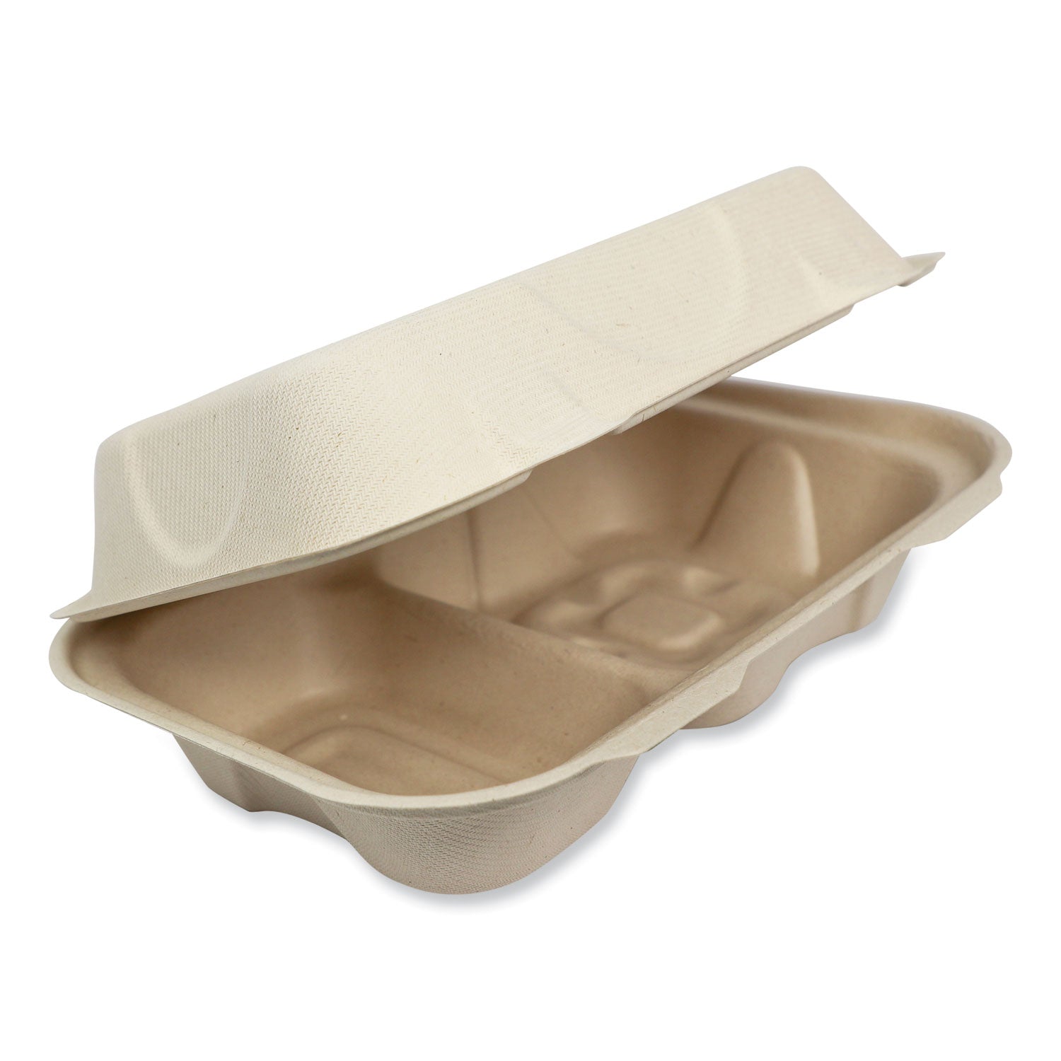 Fiber Hinged Hoagie Box | Natural | 500-Carton