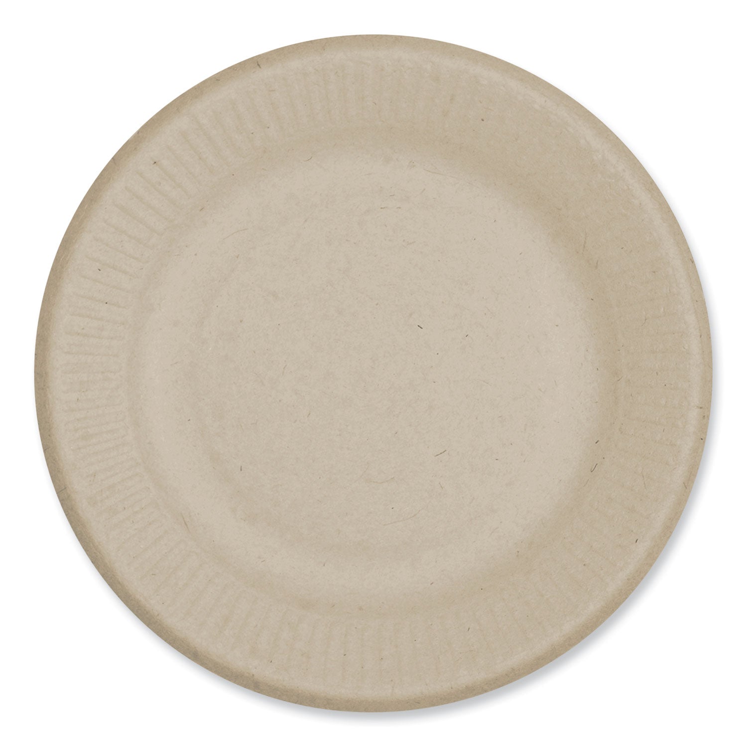 Compostable Fiber Plates | 6" Ripple Edge | 1000-Ct