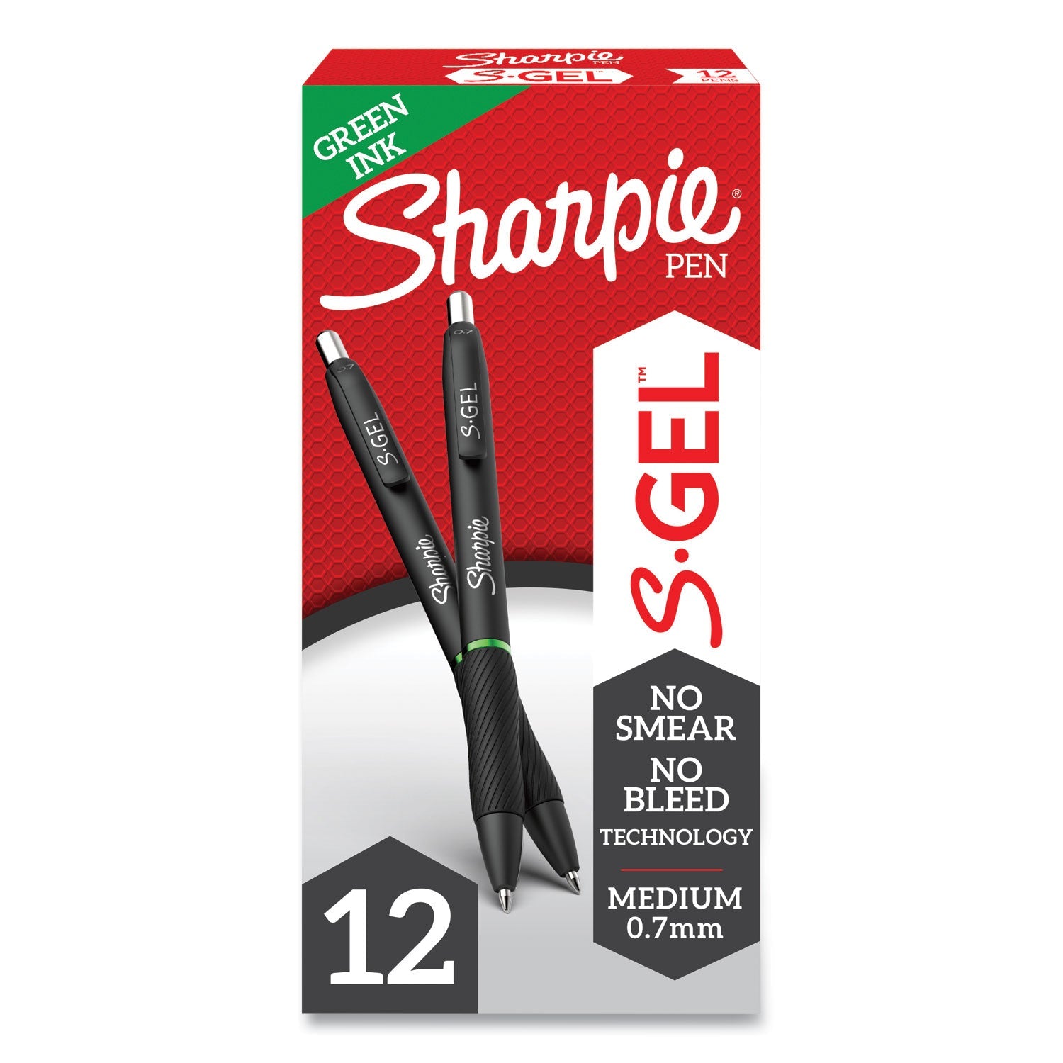 S-Gel High-Performance Gel Pen | Green Ink Dozen