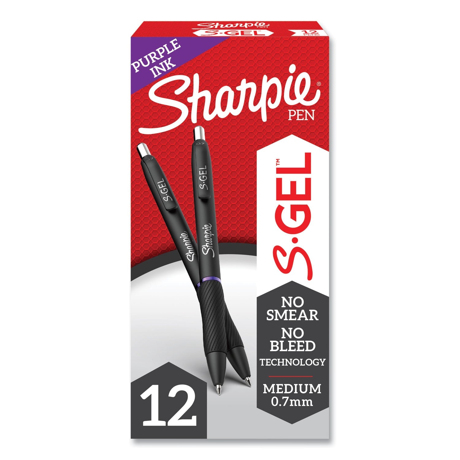 S-Gel High-Performance Gel Pen | Purple Ink, Dozen