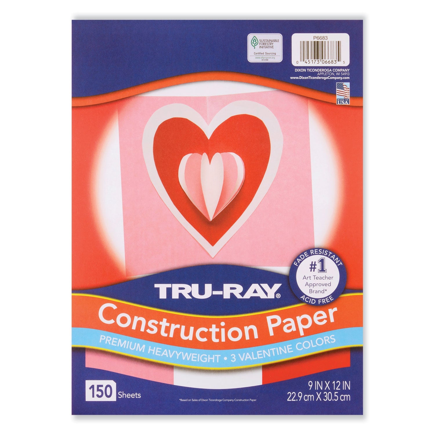 Pacon Tru-Ray Valentine Construction Paper